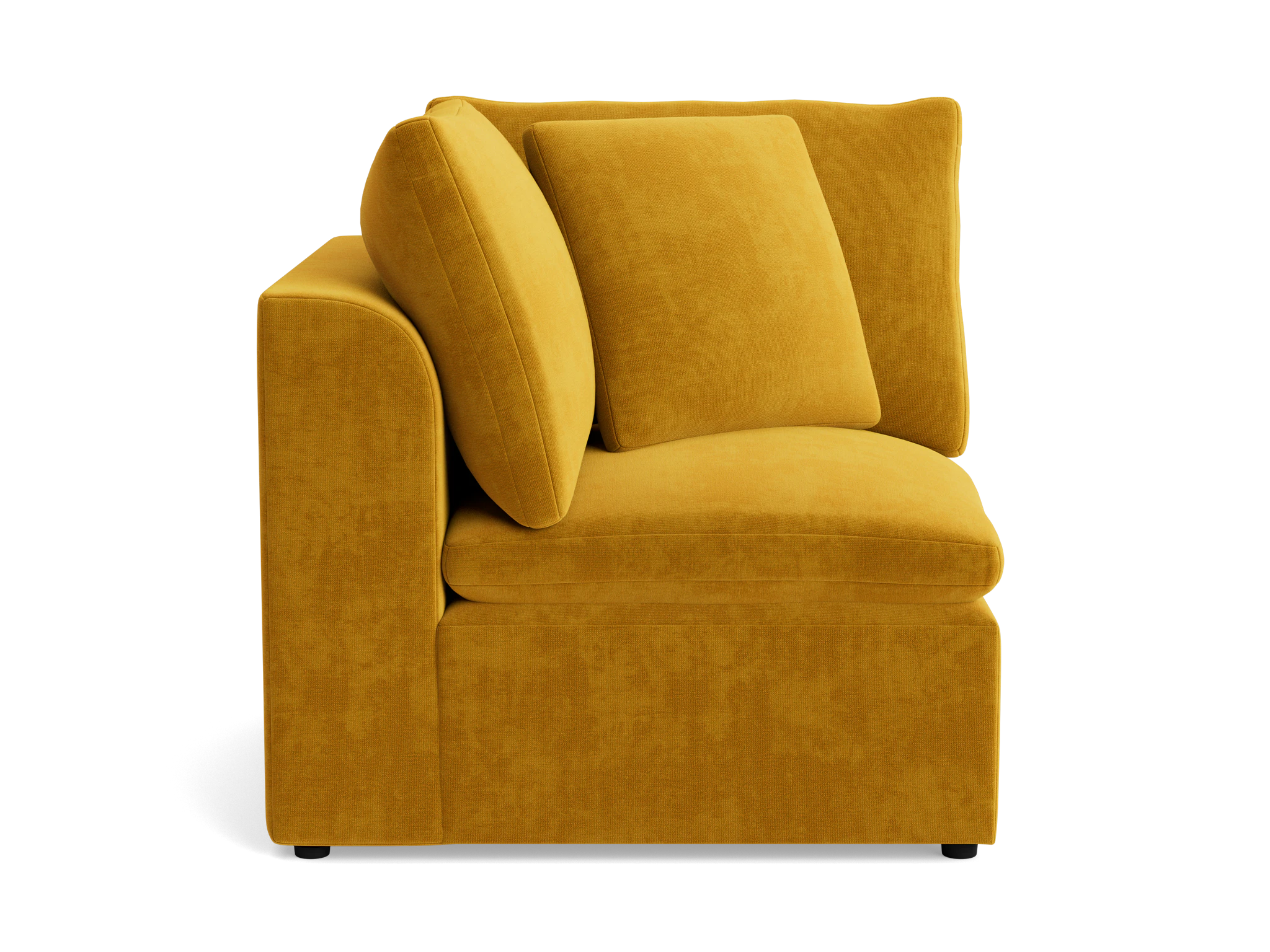 bryant petite corner chair harper amber gold