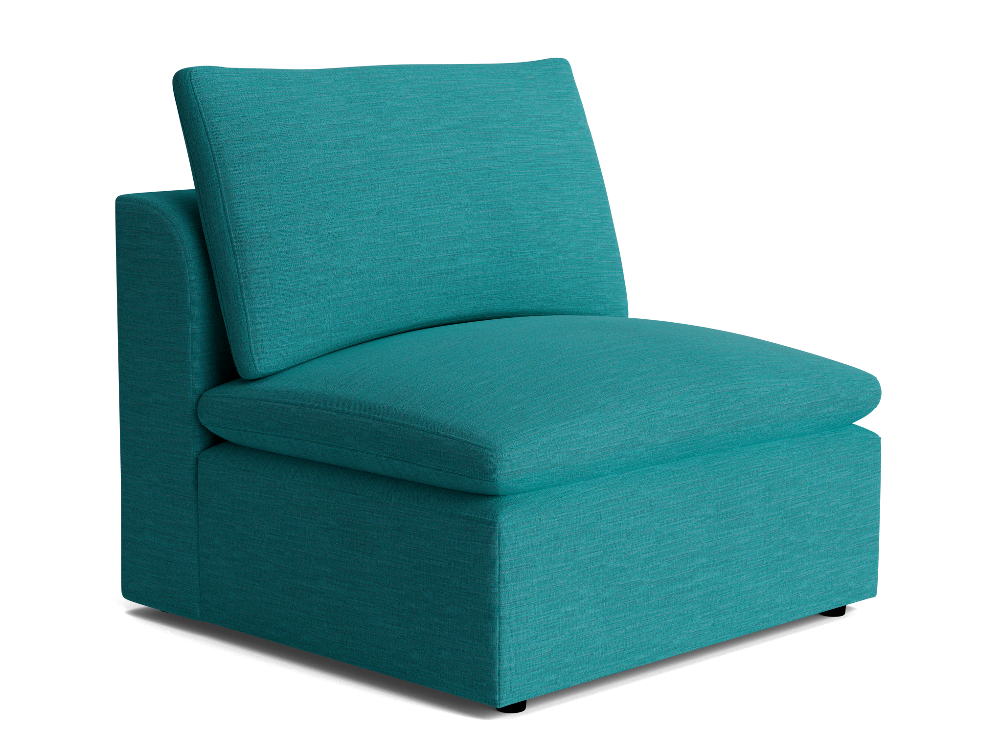 bryant petite armless chair lucky turquoise