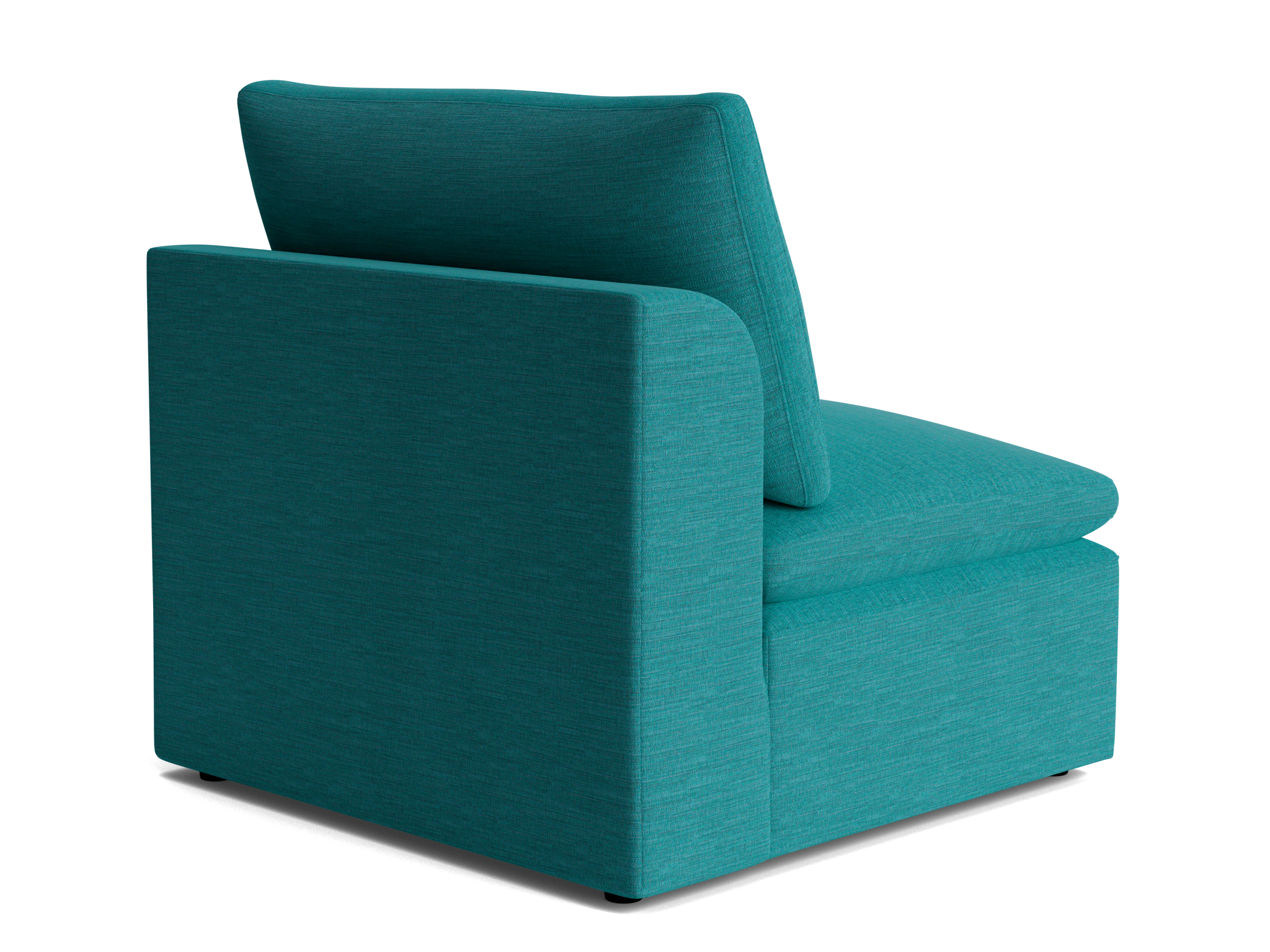 bryant petite armless chair lucky turquoise