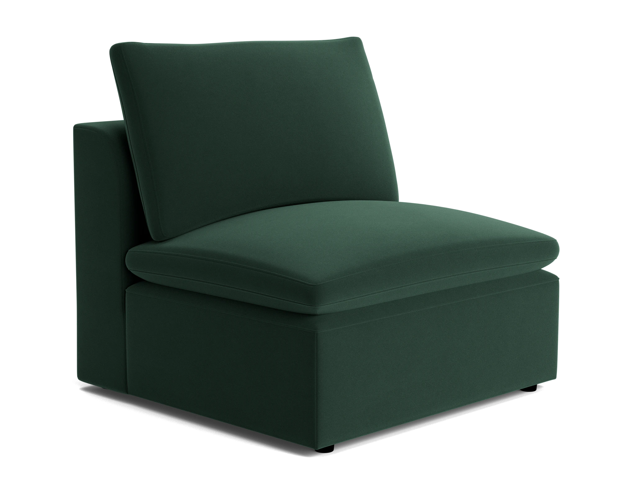 bryant petite armless chair royale evergreen