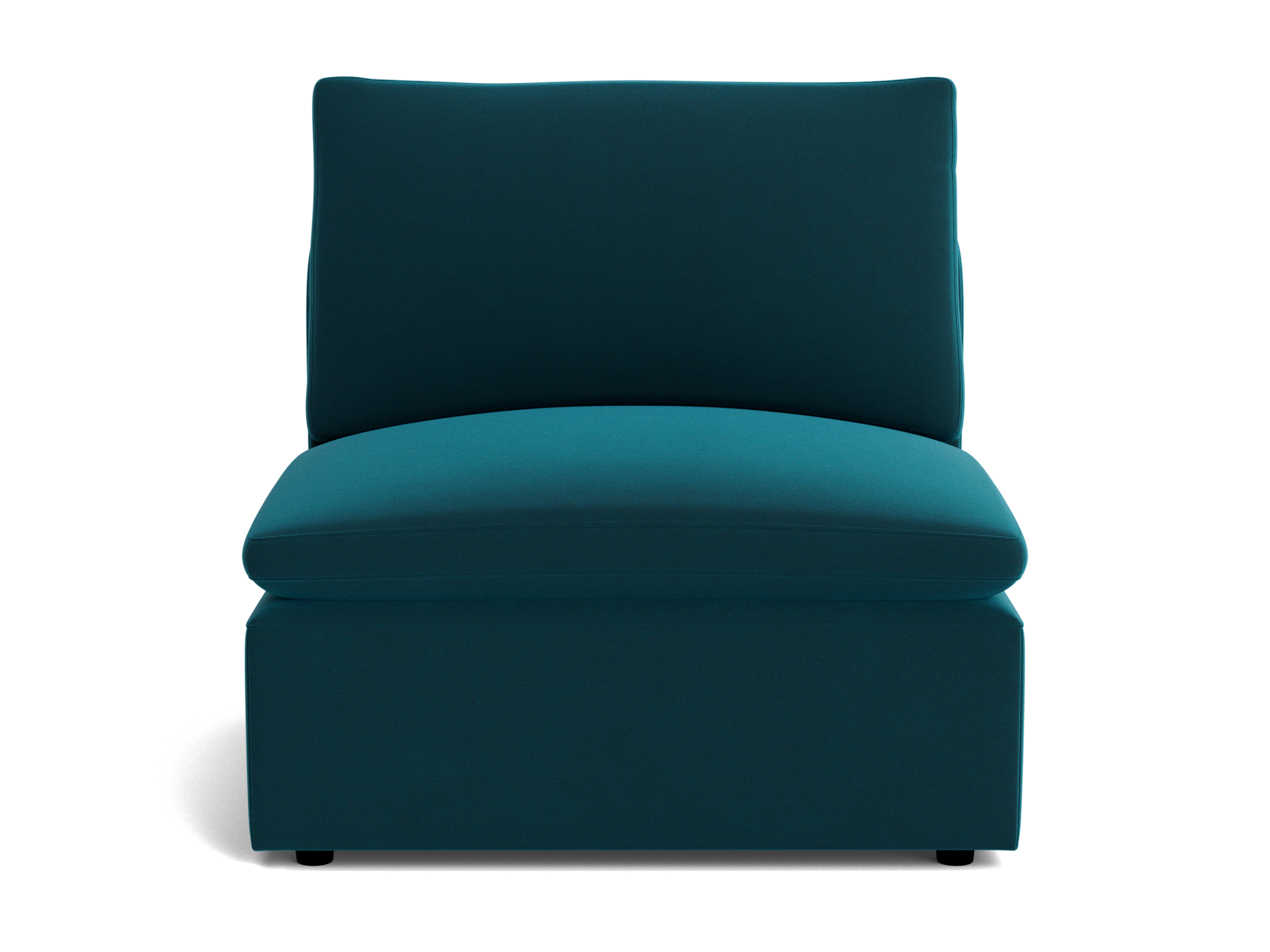 bryant petite armless chair royale peacock