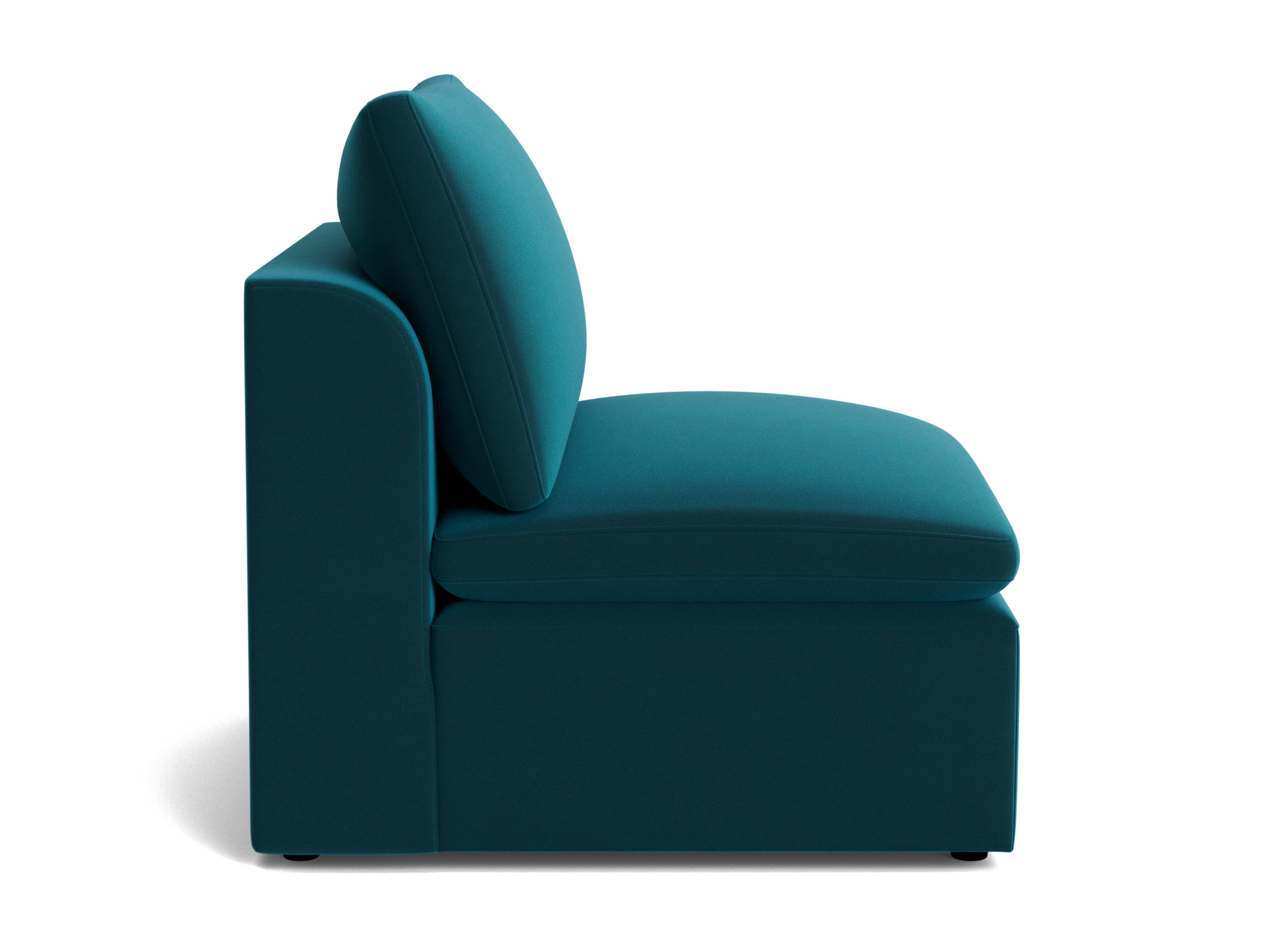 bryant petite armless chair royale peacock