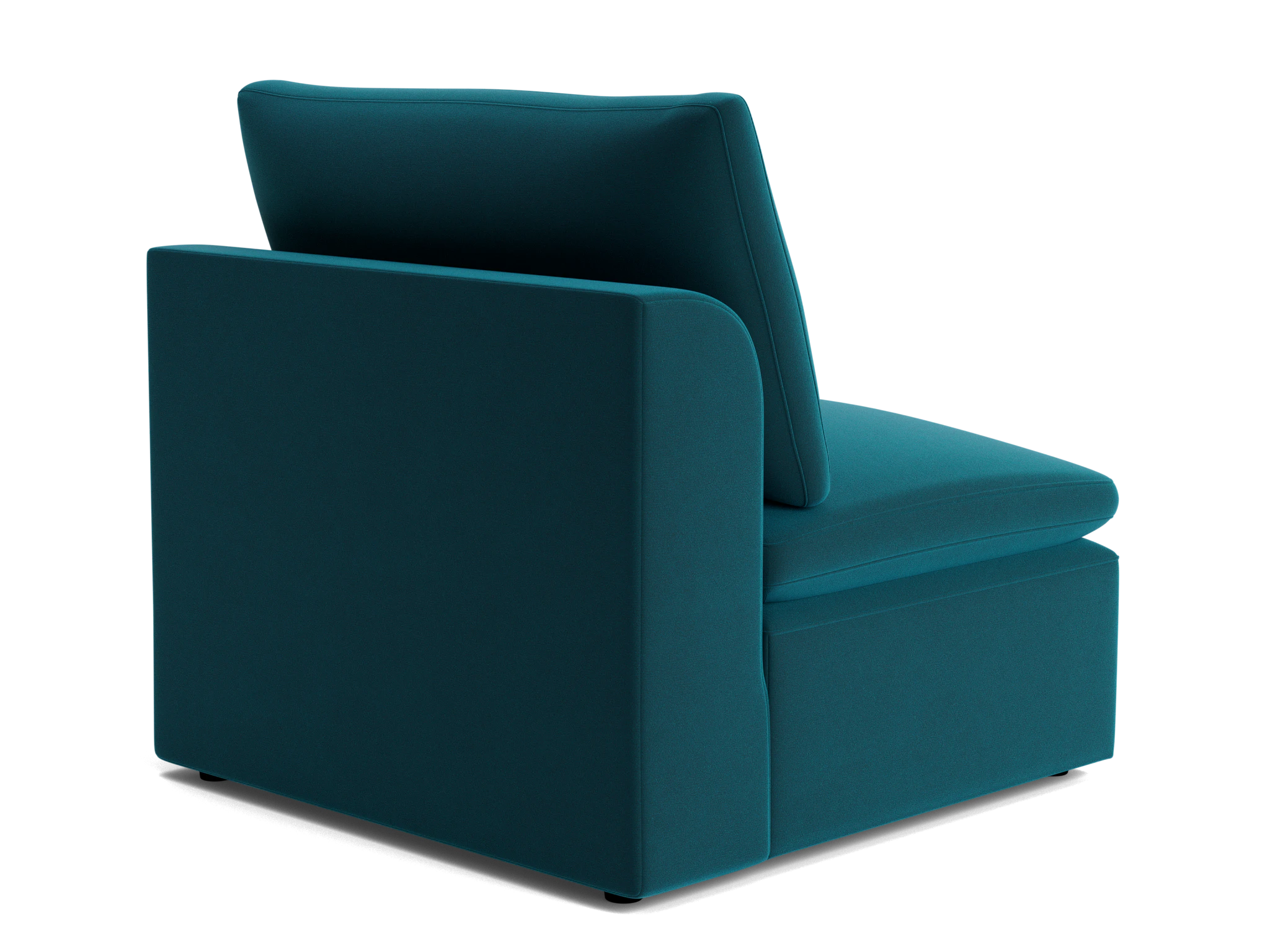 bryant petite armless chair royale peacock