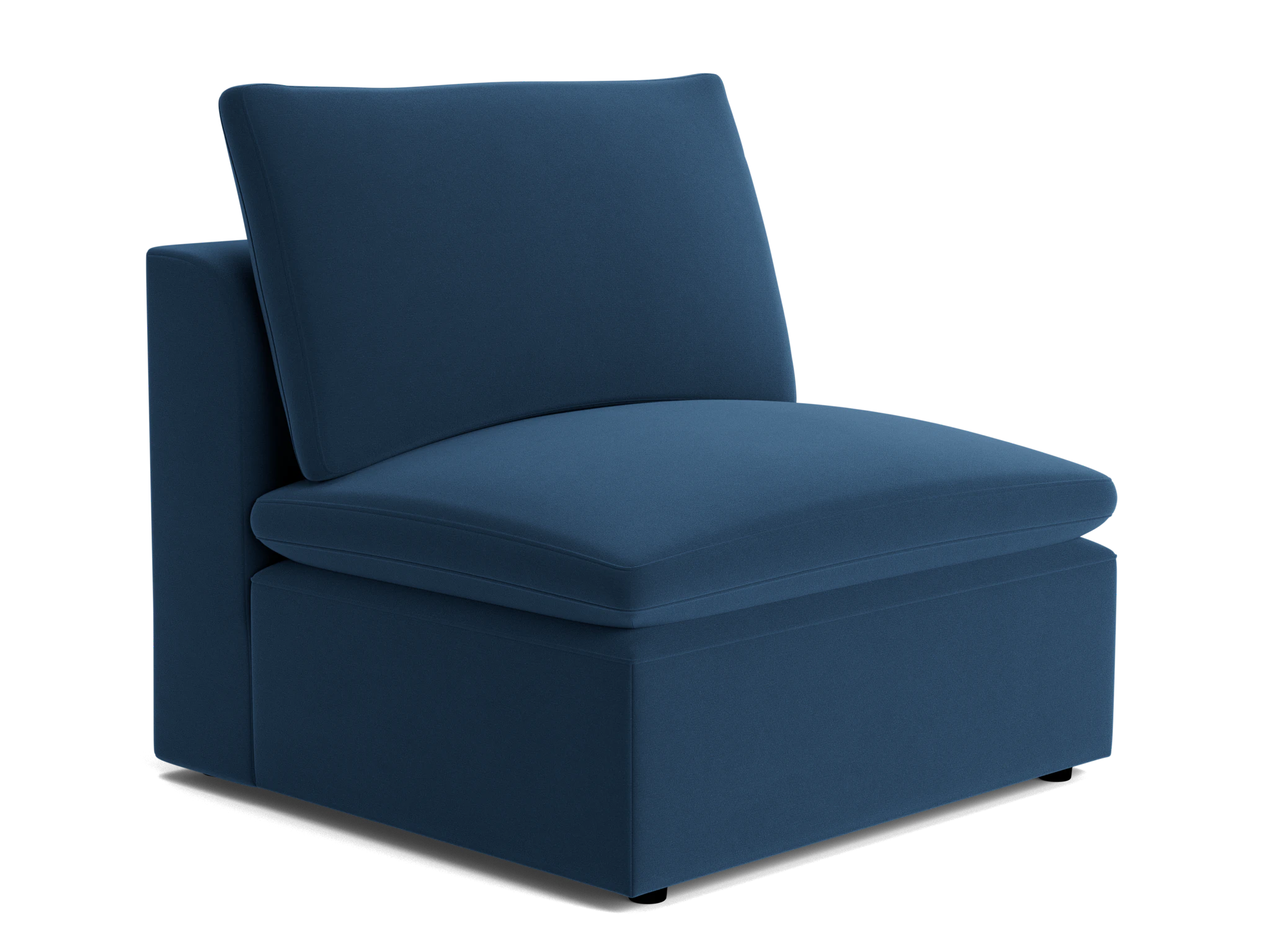 bryant petite armless chair royale cobalt