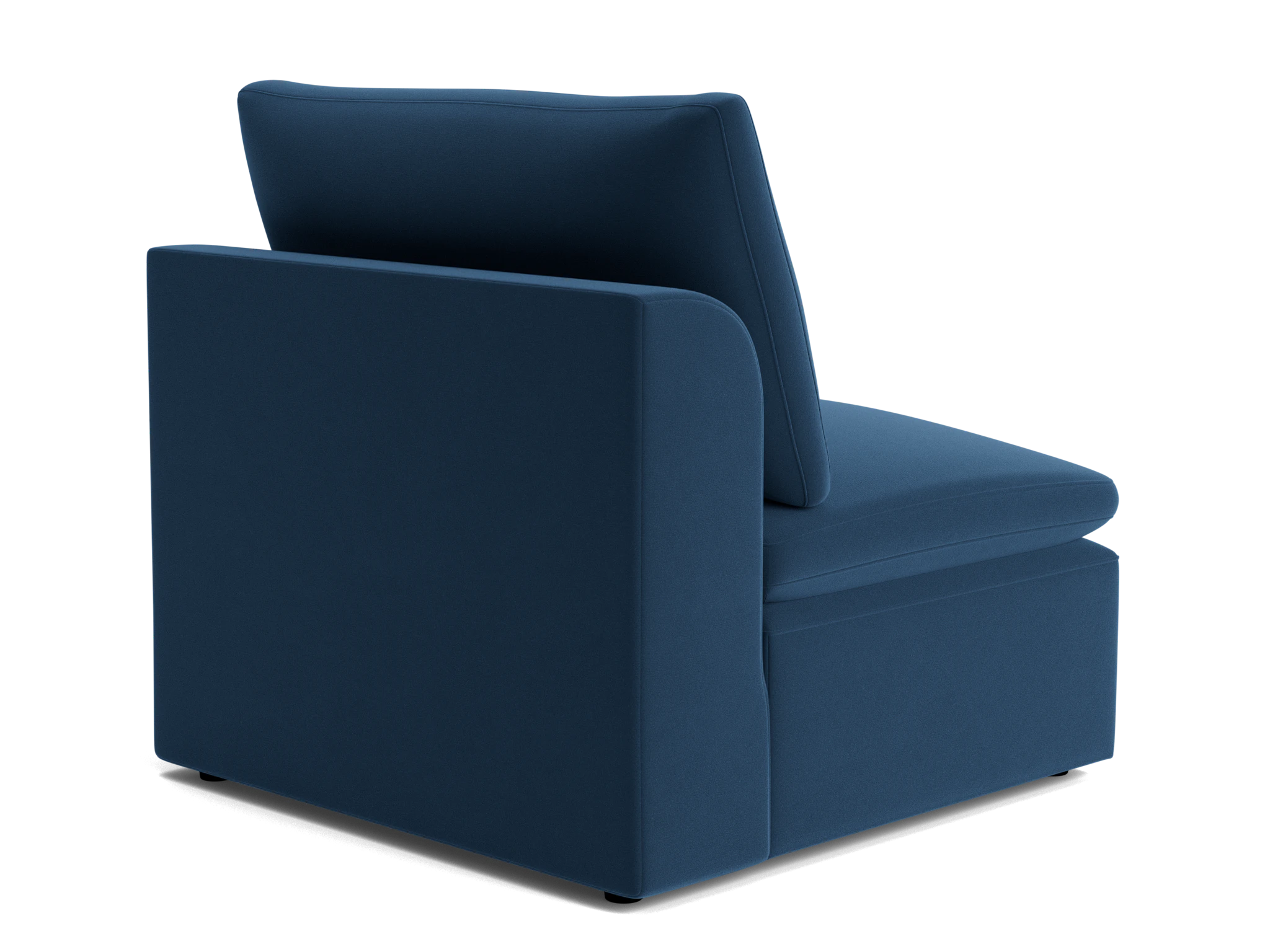 bryant petite armless chair royale cobalt
