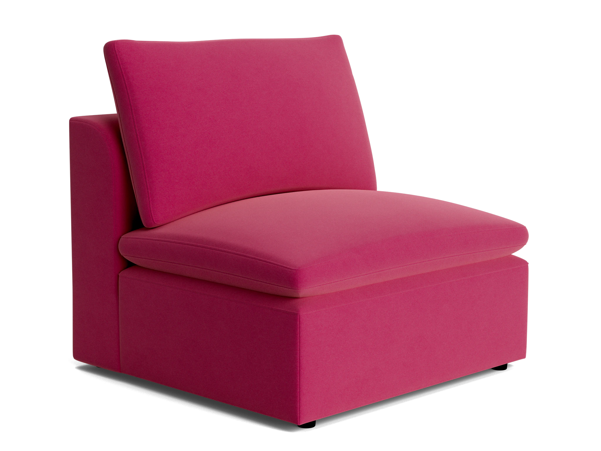 bryant petite armless chair royale berry