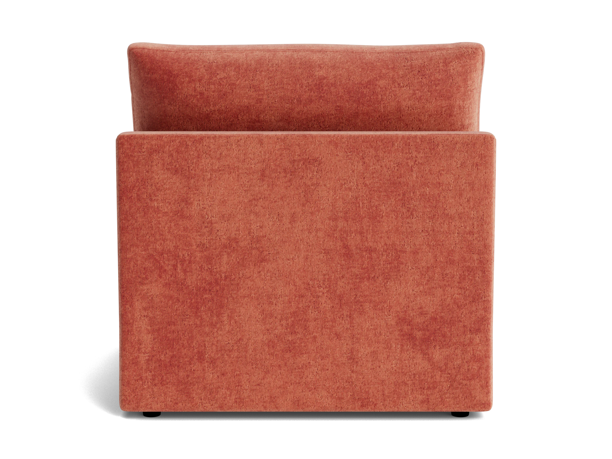 bryant petite armless chair plush terra rose