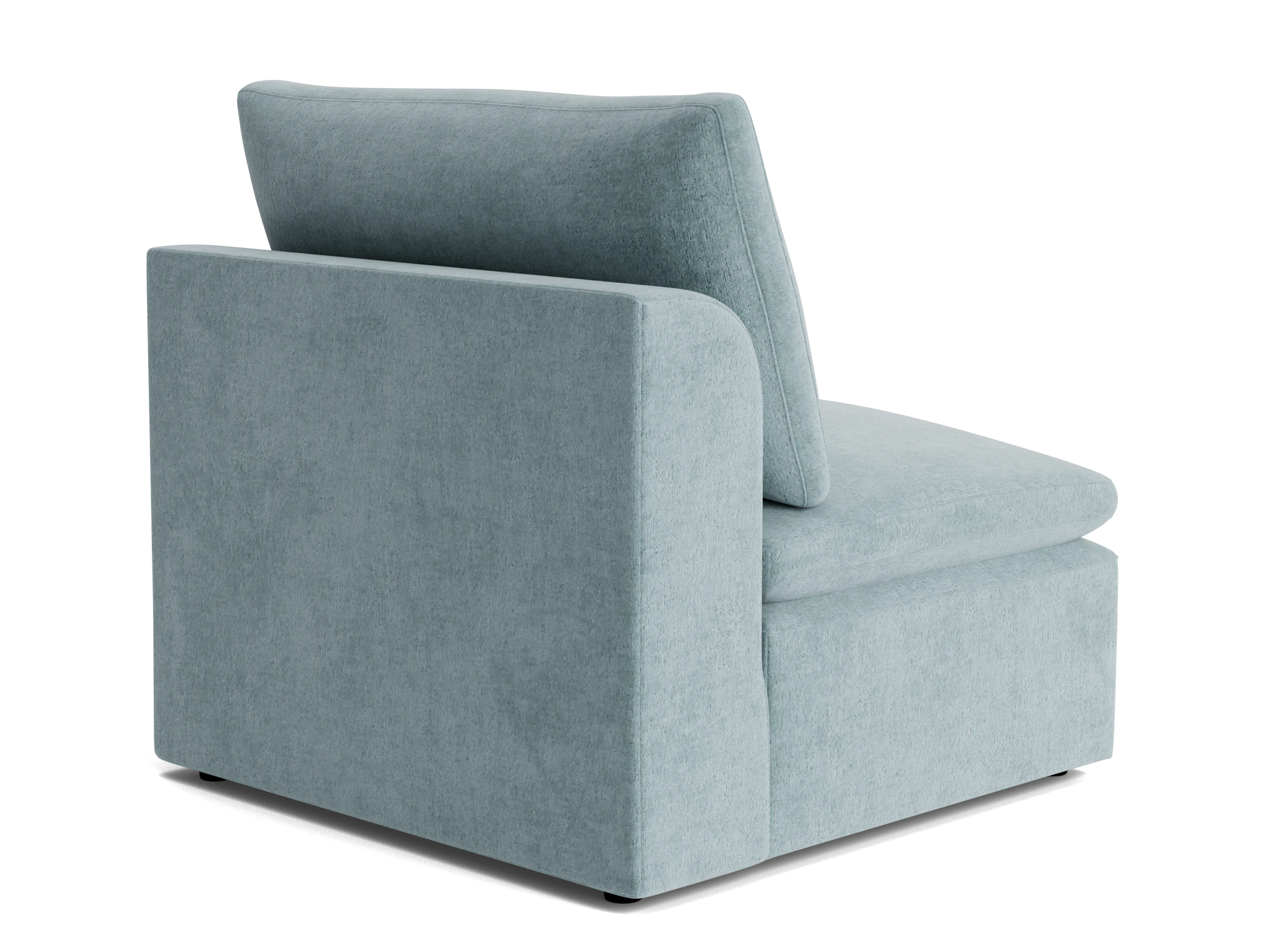 bryant petite armless chair plush mist
