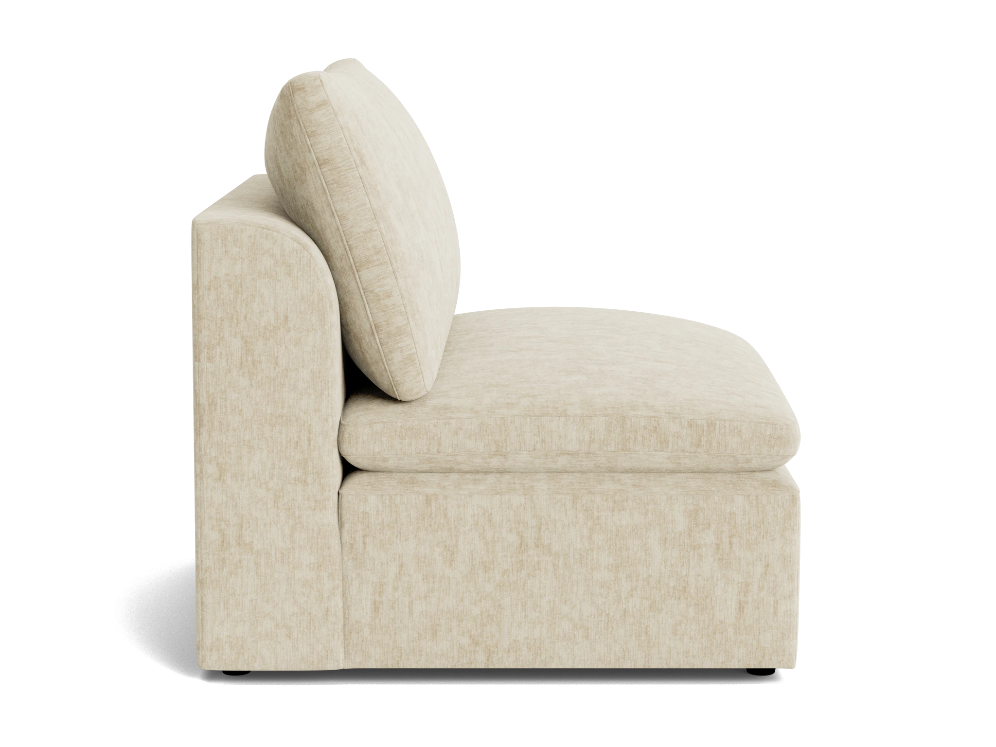 bryant petite armless chair crave irish cream