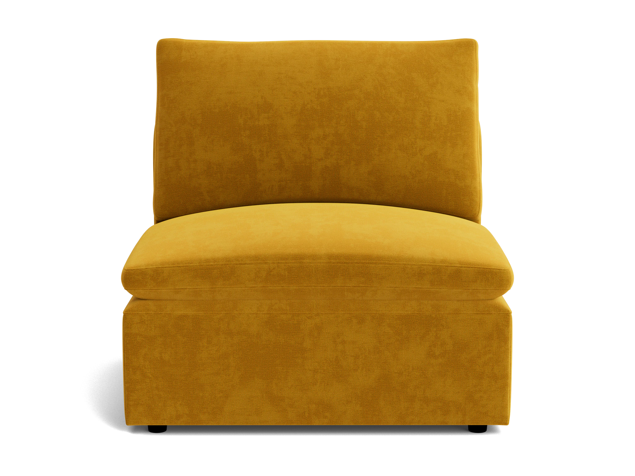 bryant petite armless chair harper amber gold