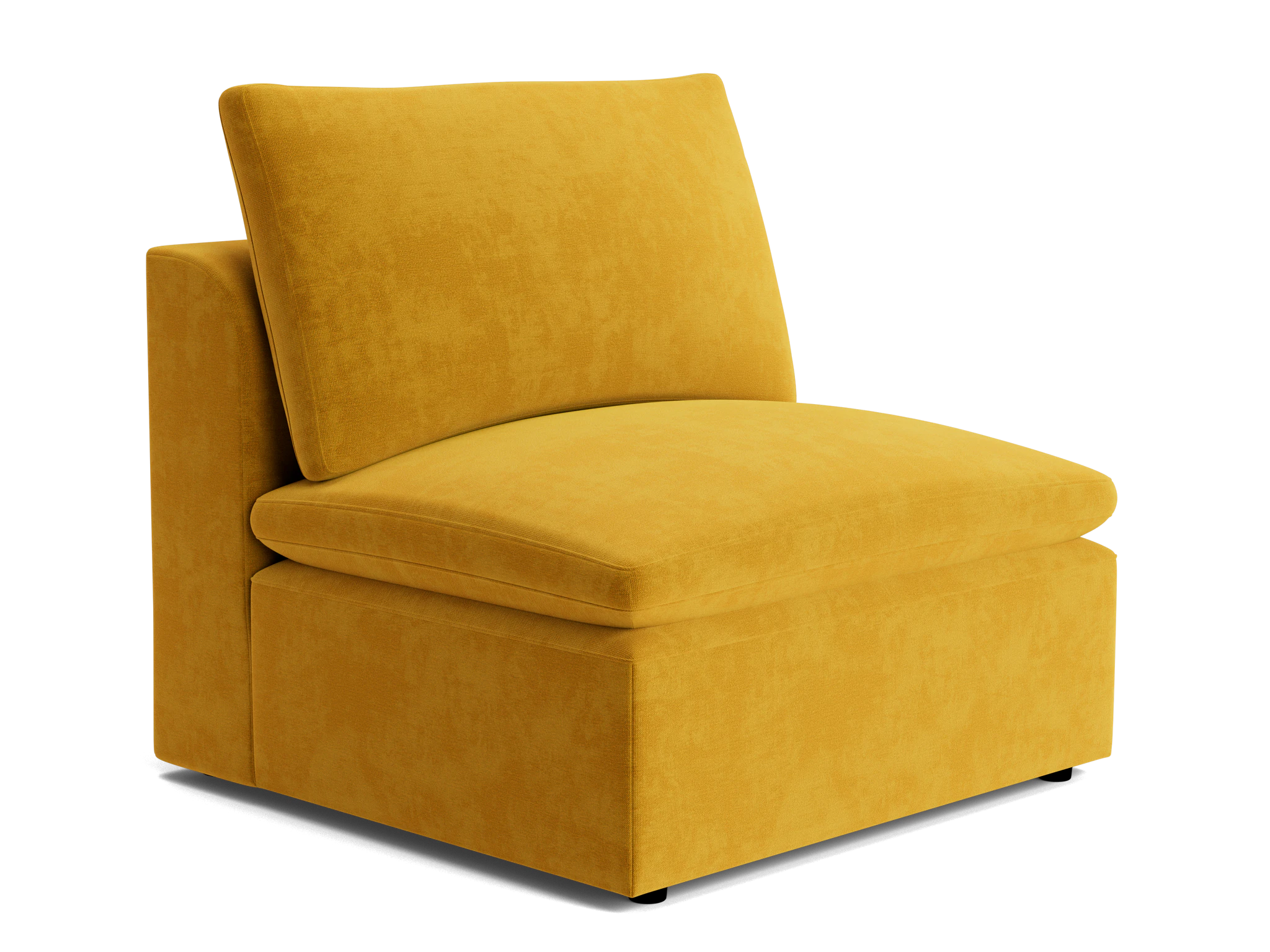 bryant petite armless chair harper amber gold