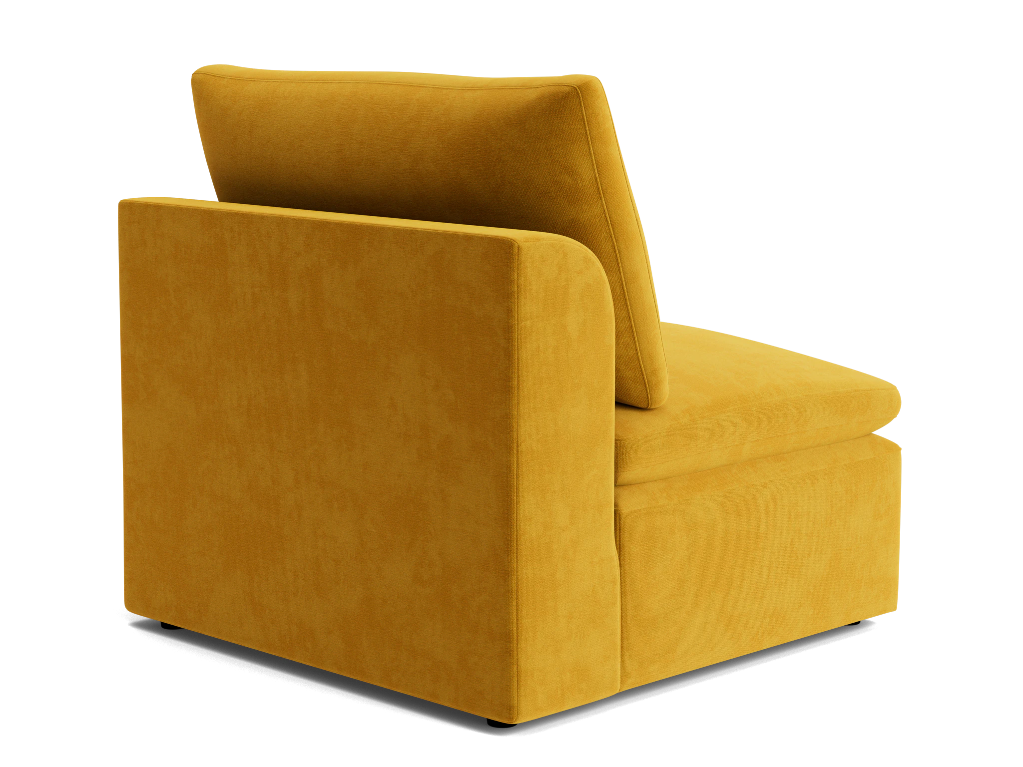 bryant petite armless chair harper amber gold