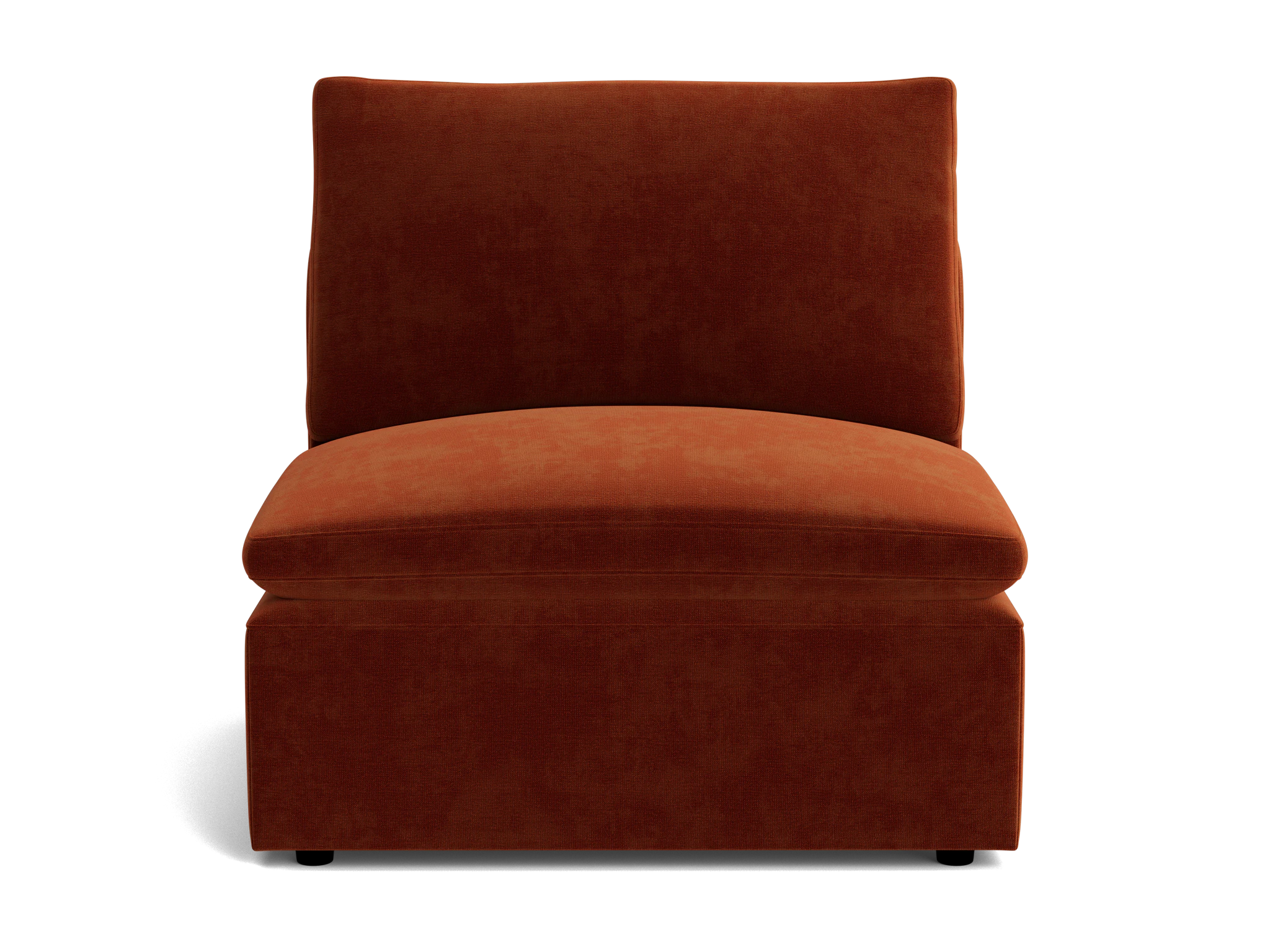 bryant petite armless chair harper cinnamon