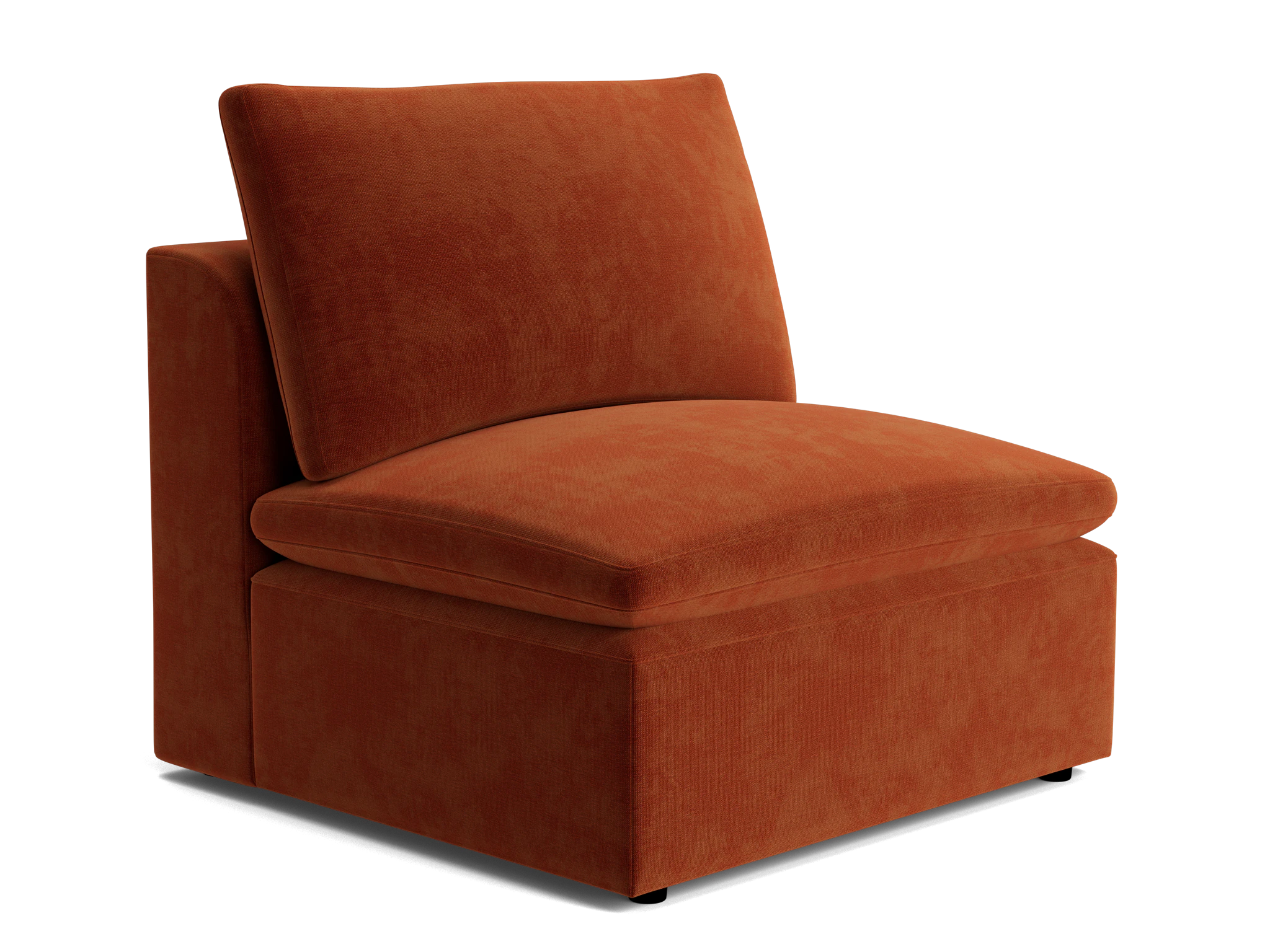 bryant petite armless chair harper cinnamon