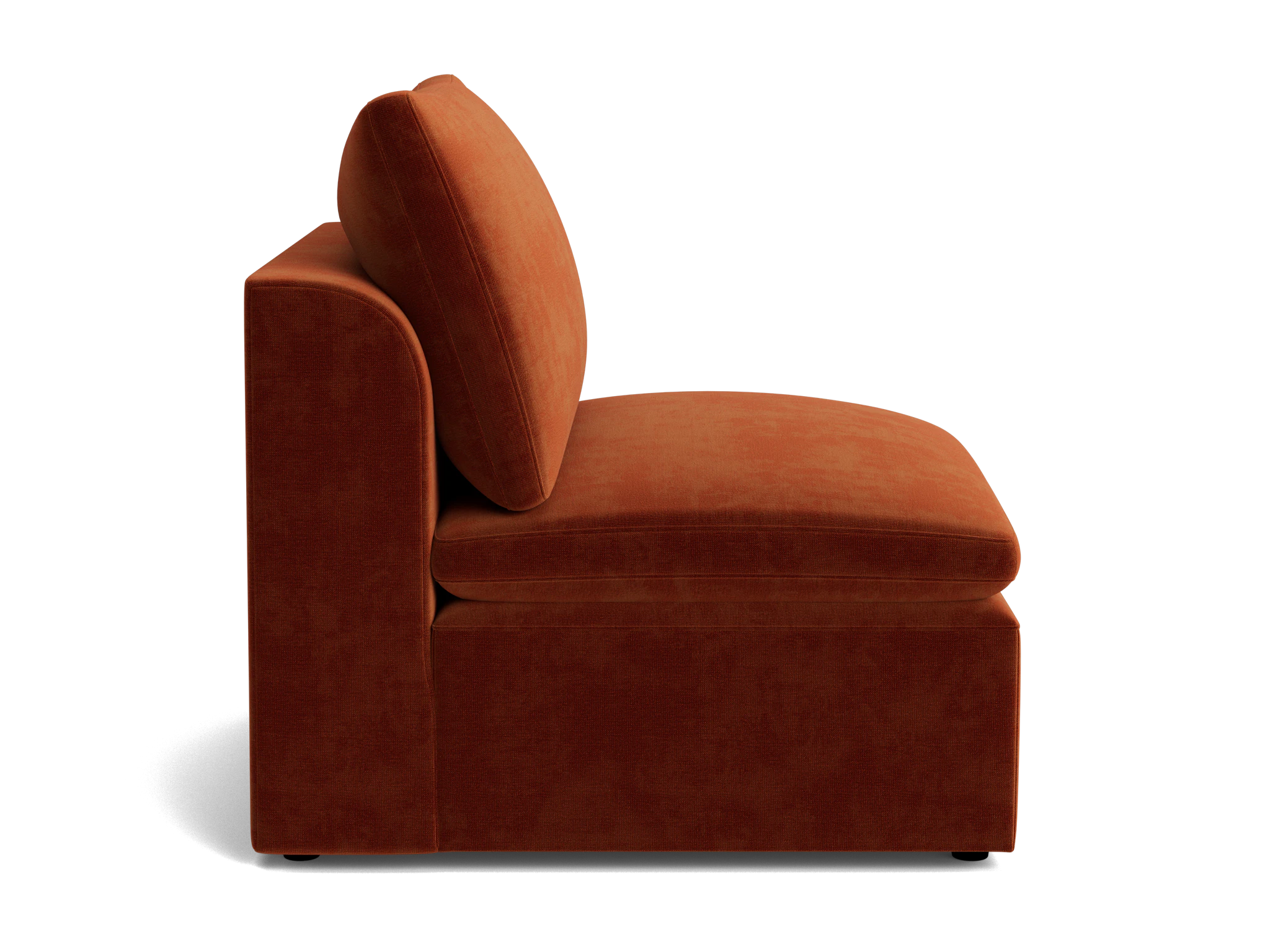 bryant petite armless chair harper cinnamon