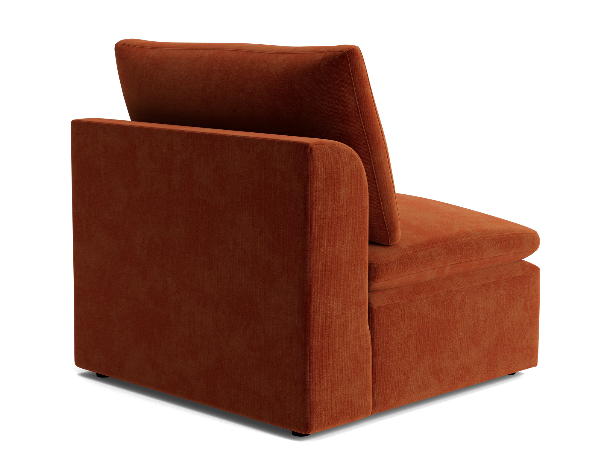 bryant petite armless chair harper cinnamon