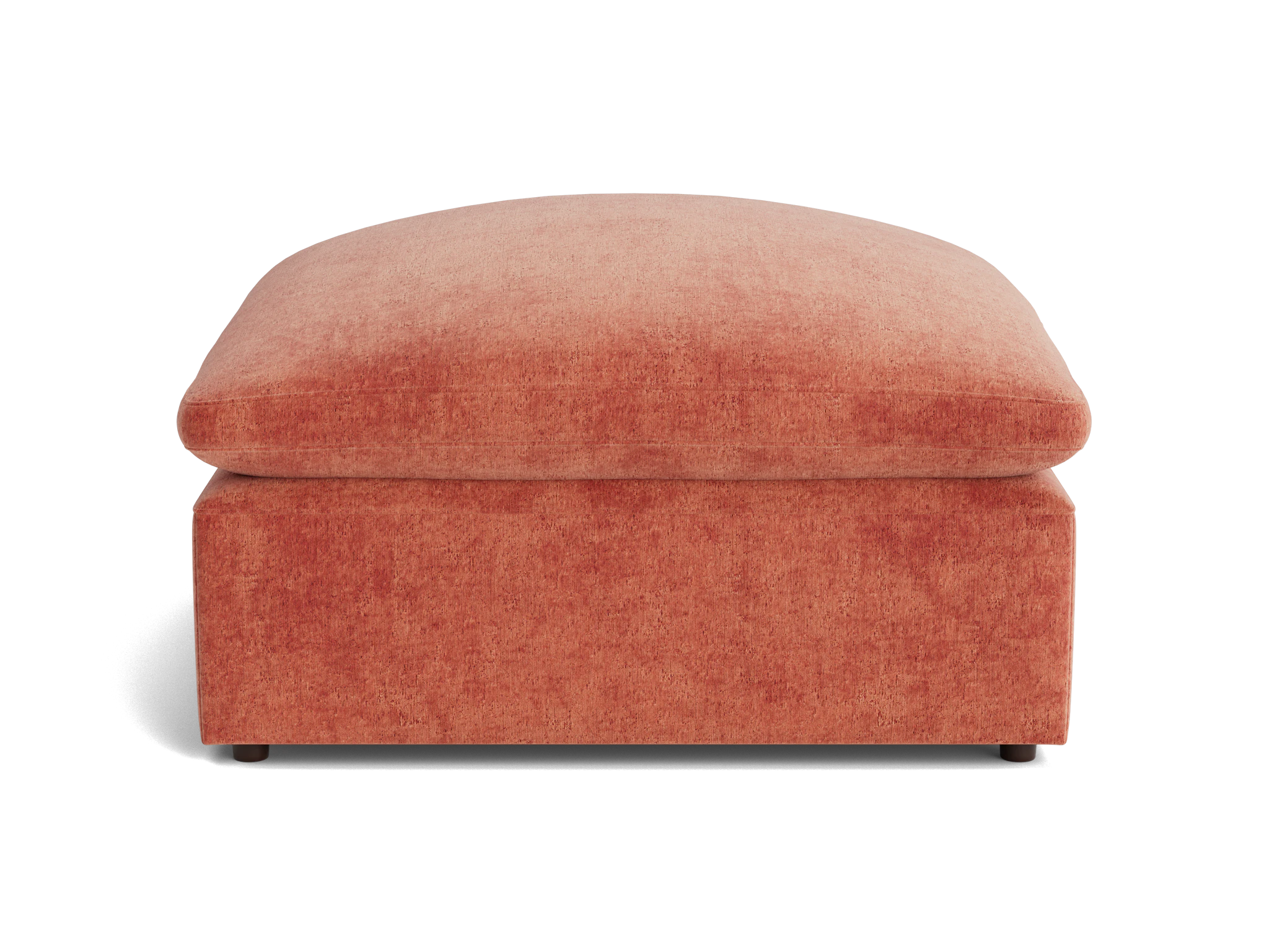 bryant petite ottoman plush terra rose