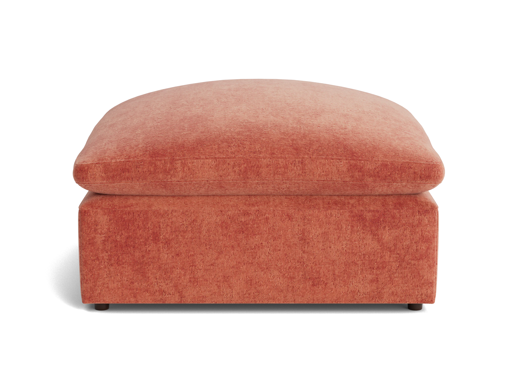 bryant petite ottoman plush terra rose
