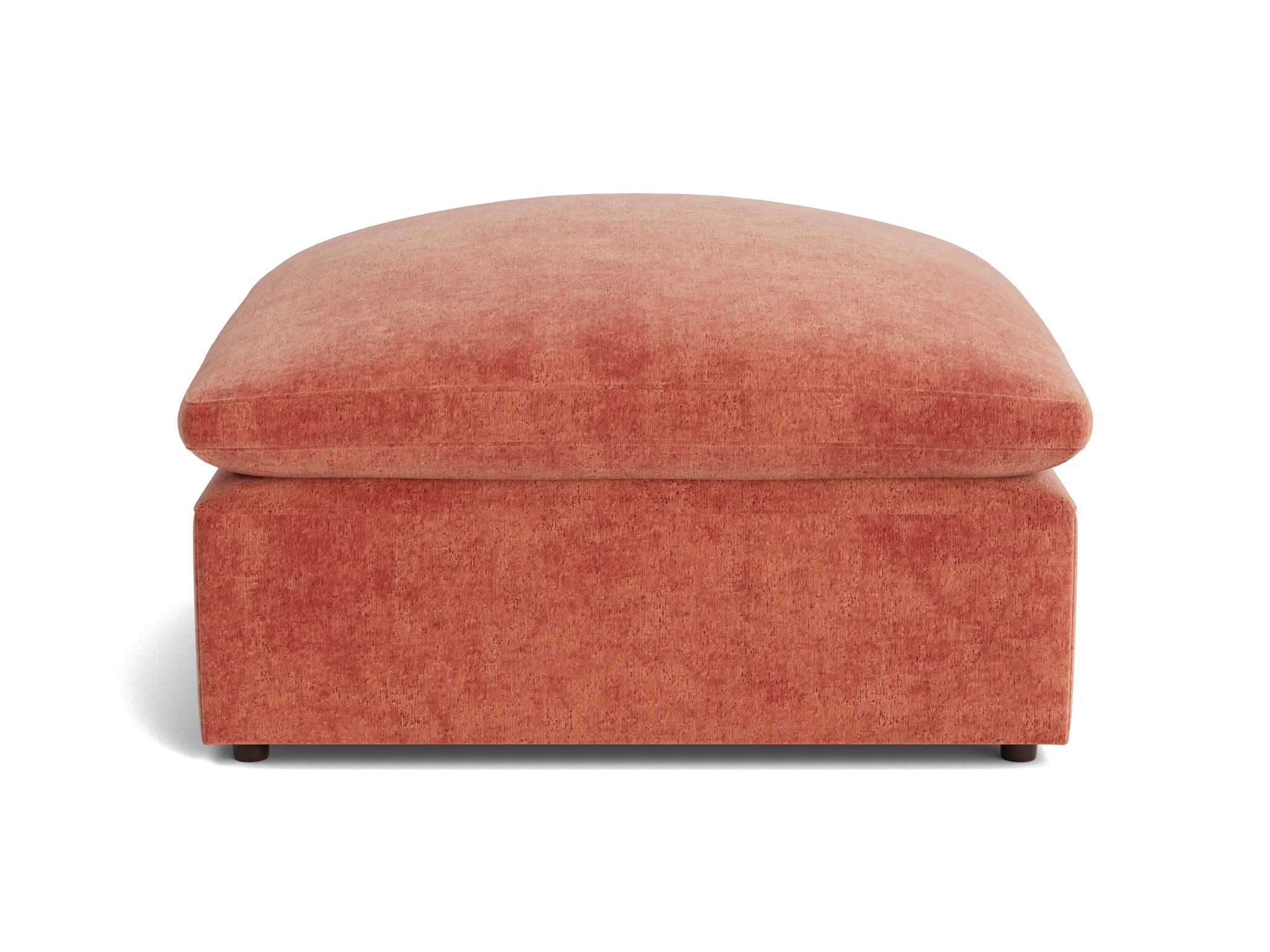 bryant petite ottoman plush terra rose