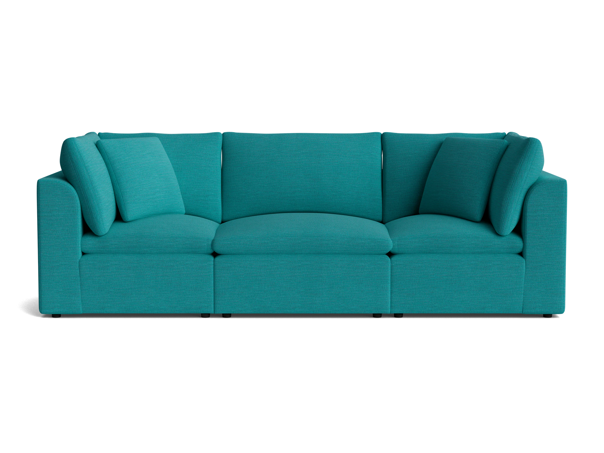 bryant petite modular sofa lucky turquoise