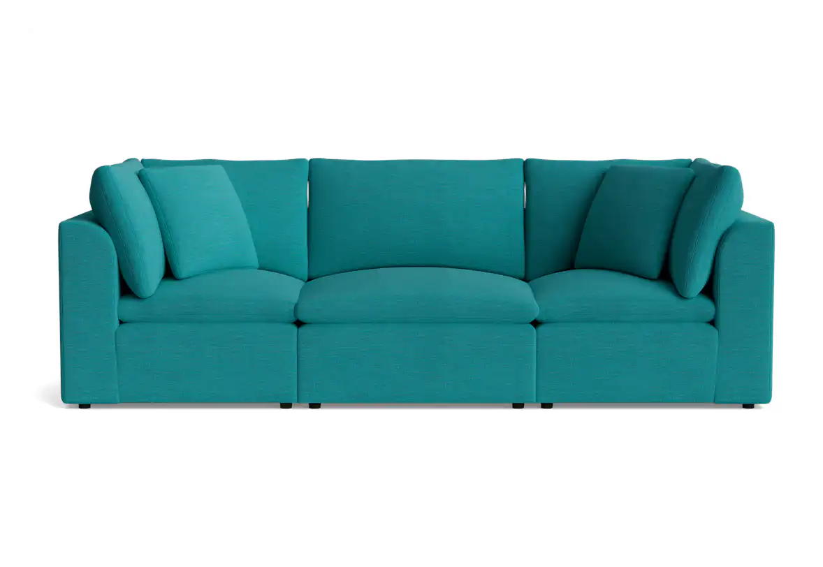 bryant petite modular sofa lucky turquoise