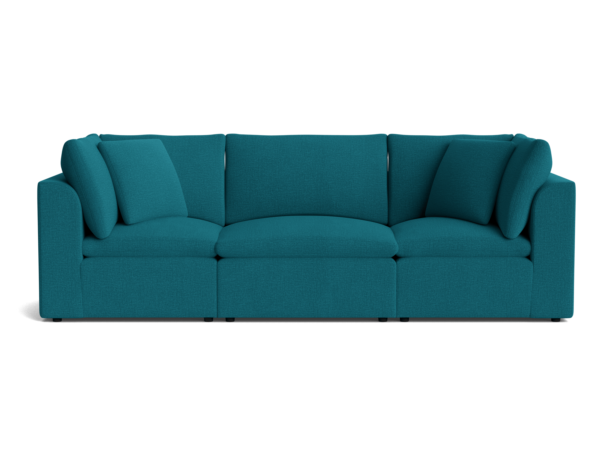 bryant petite modular sofa key largo zenith teal