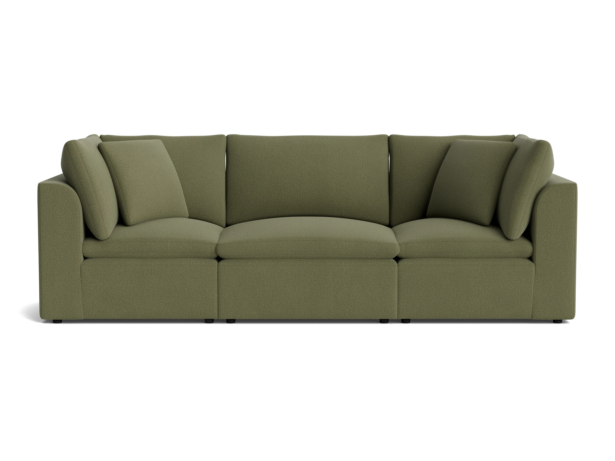 bryant petite modular sofa faithful olive