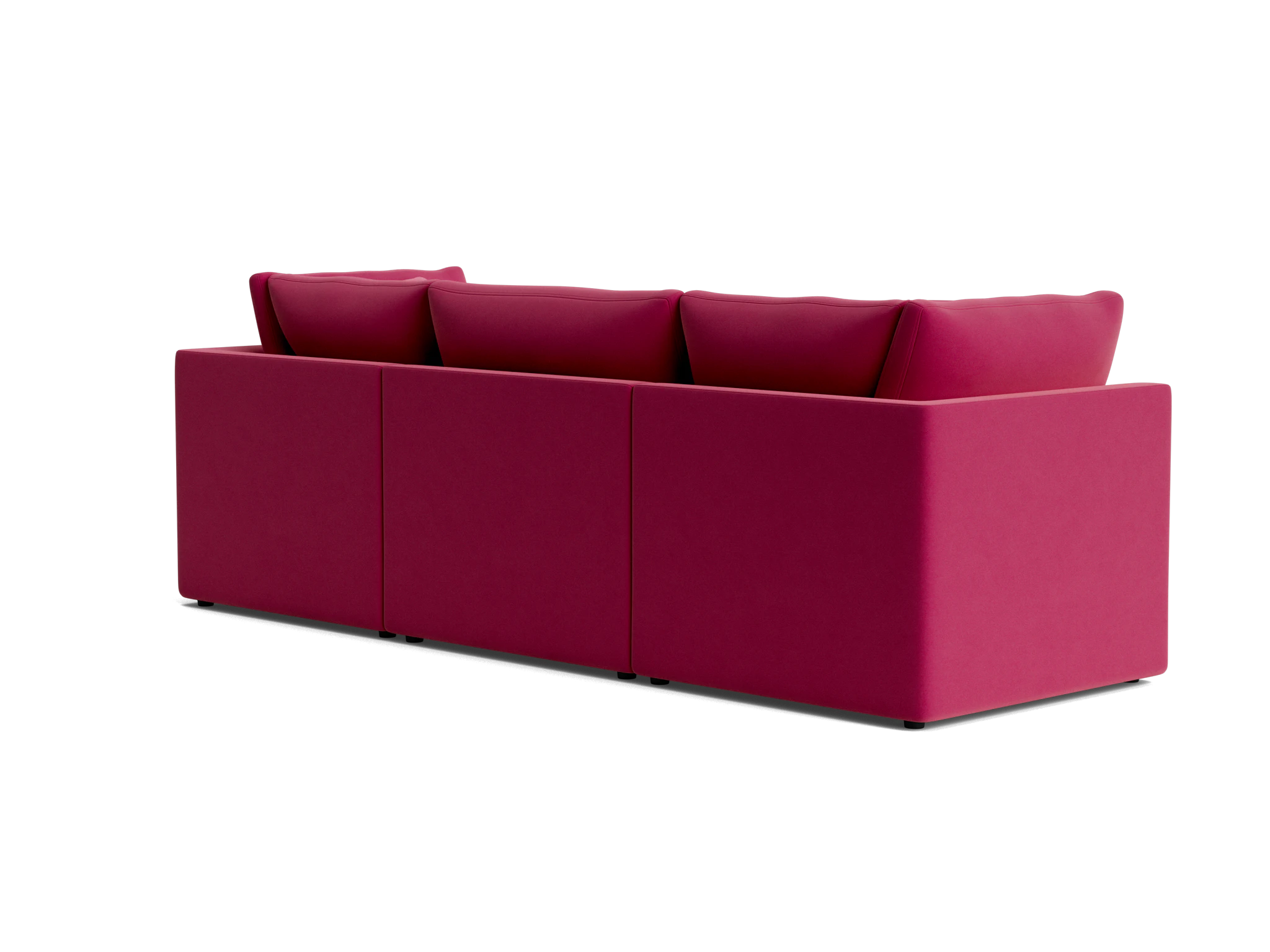 bryant petite modular sofa royale berry