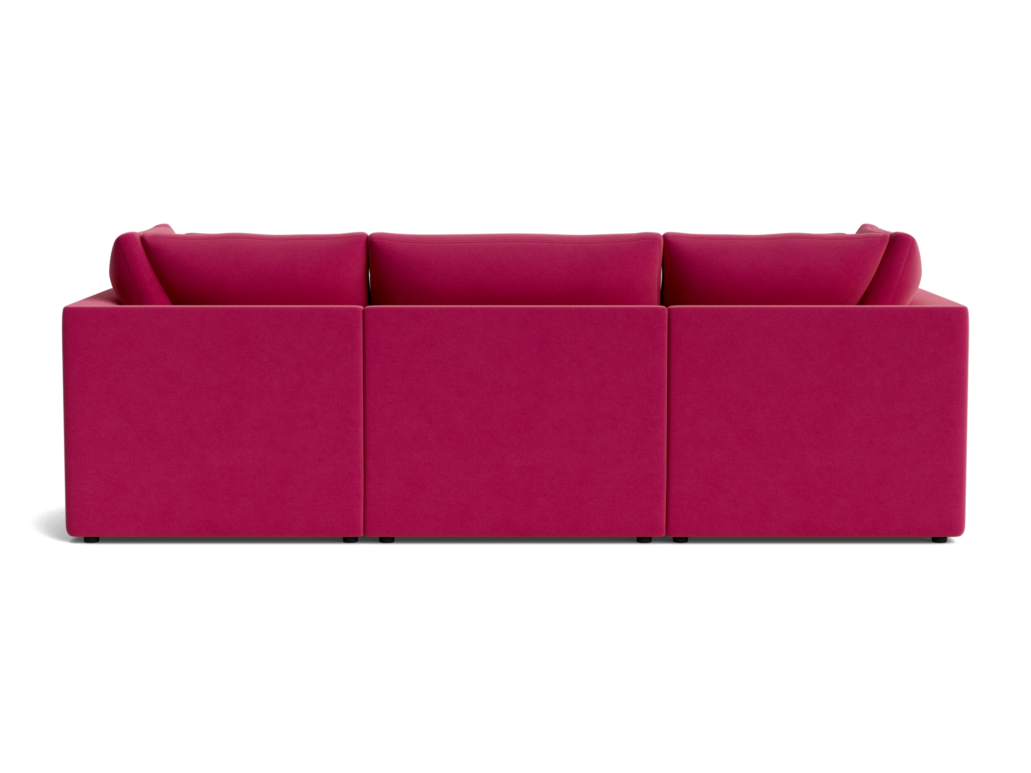 bryant petite modular sofa royale berry