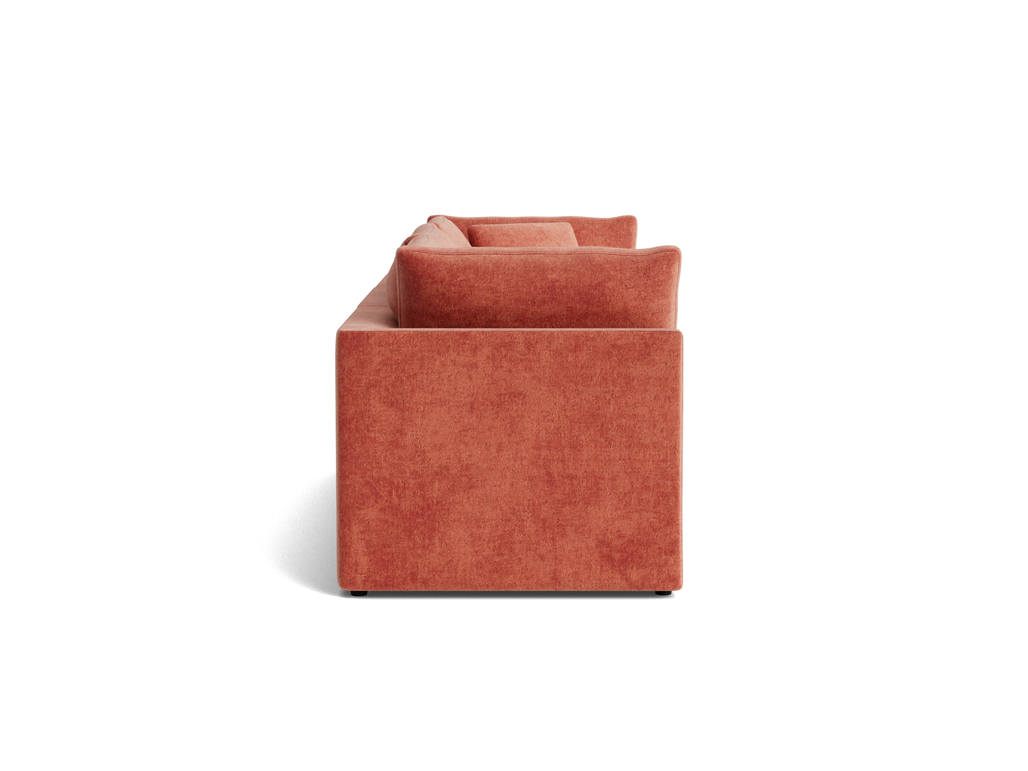 bryant petite modular sofa plush terra rose