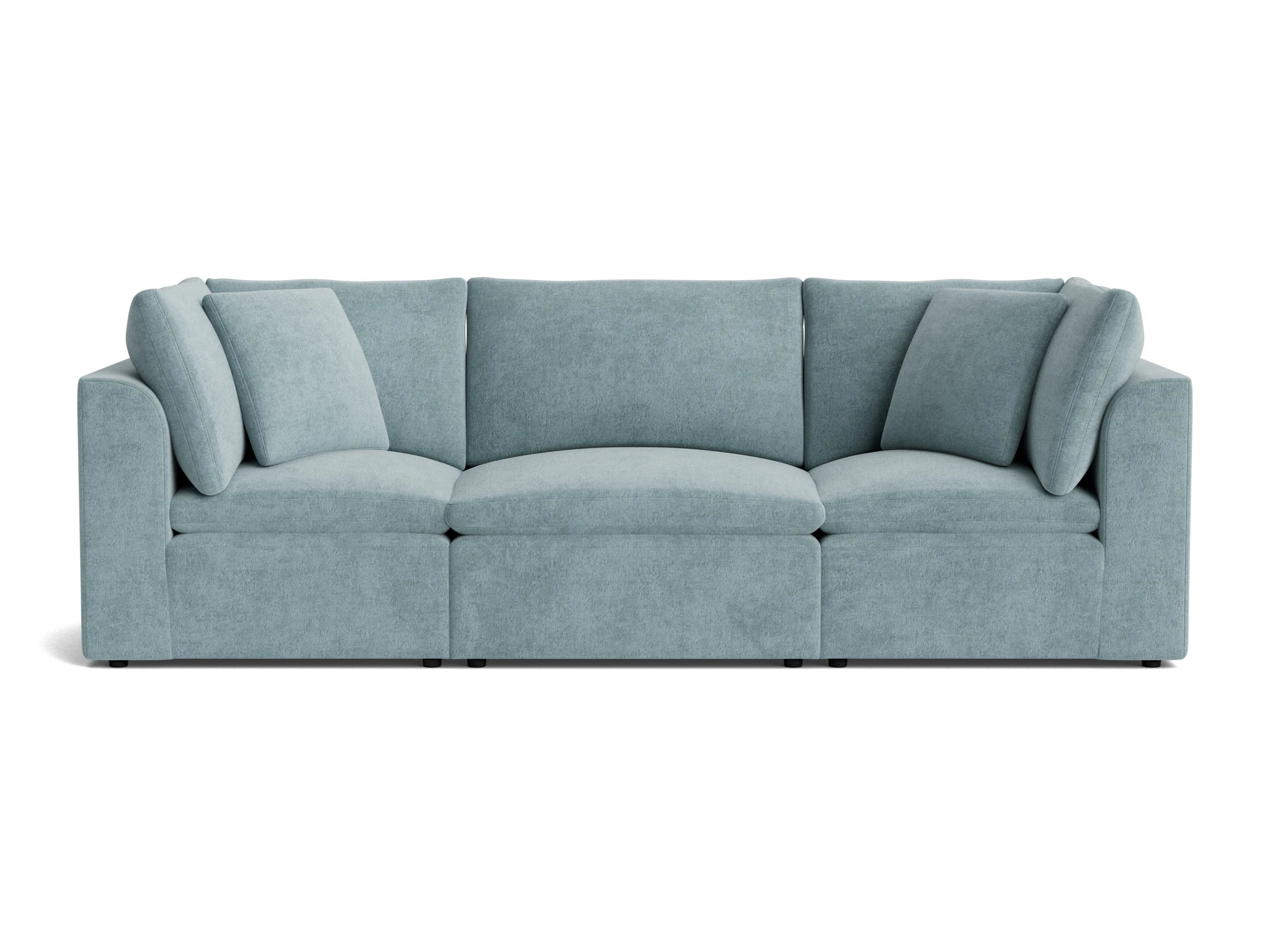 bryant petite modular sofa plush mist