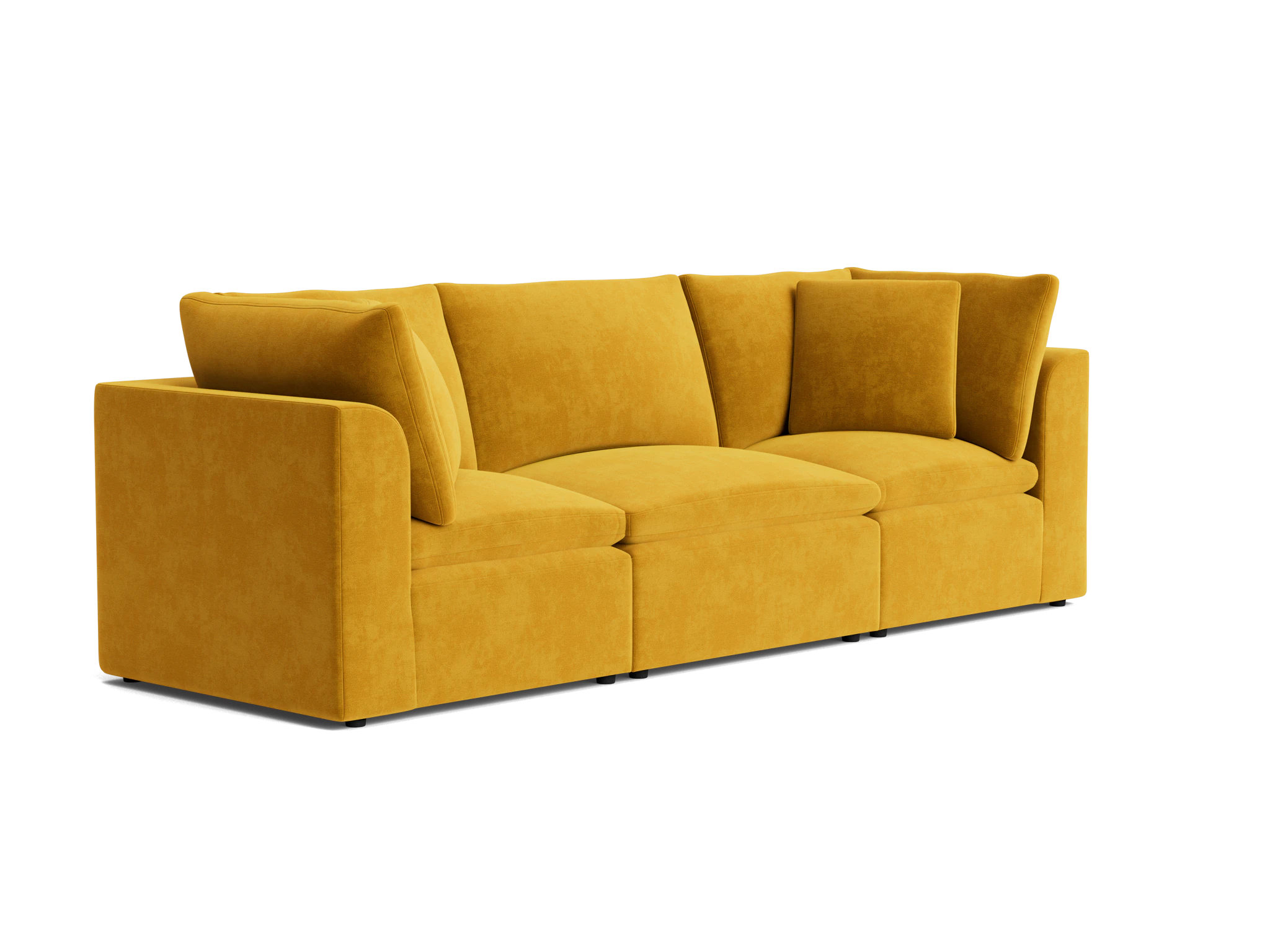 bryant petite modular sofa harper amber gold