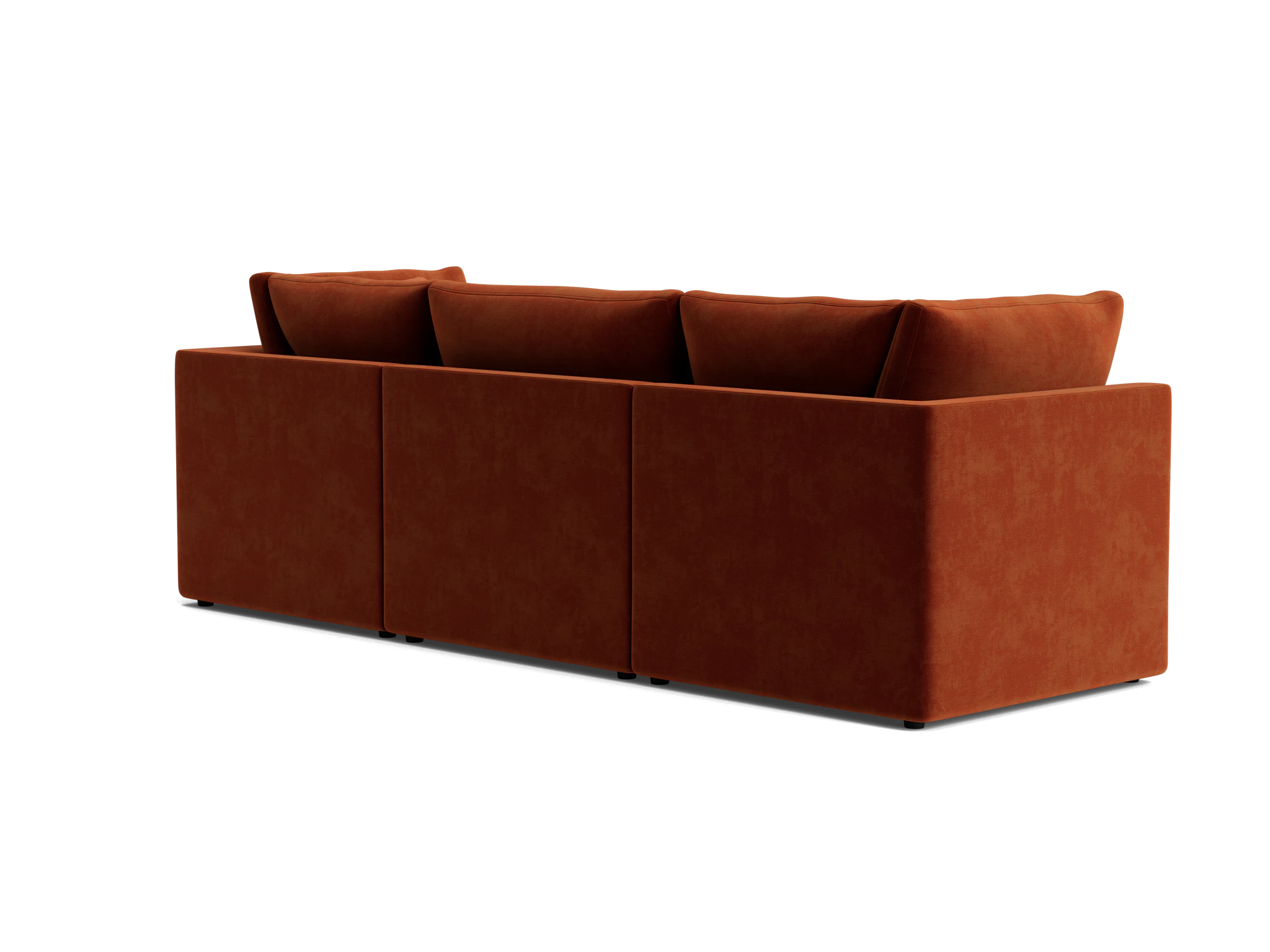 bryant petite modular sofa harper cinnamon