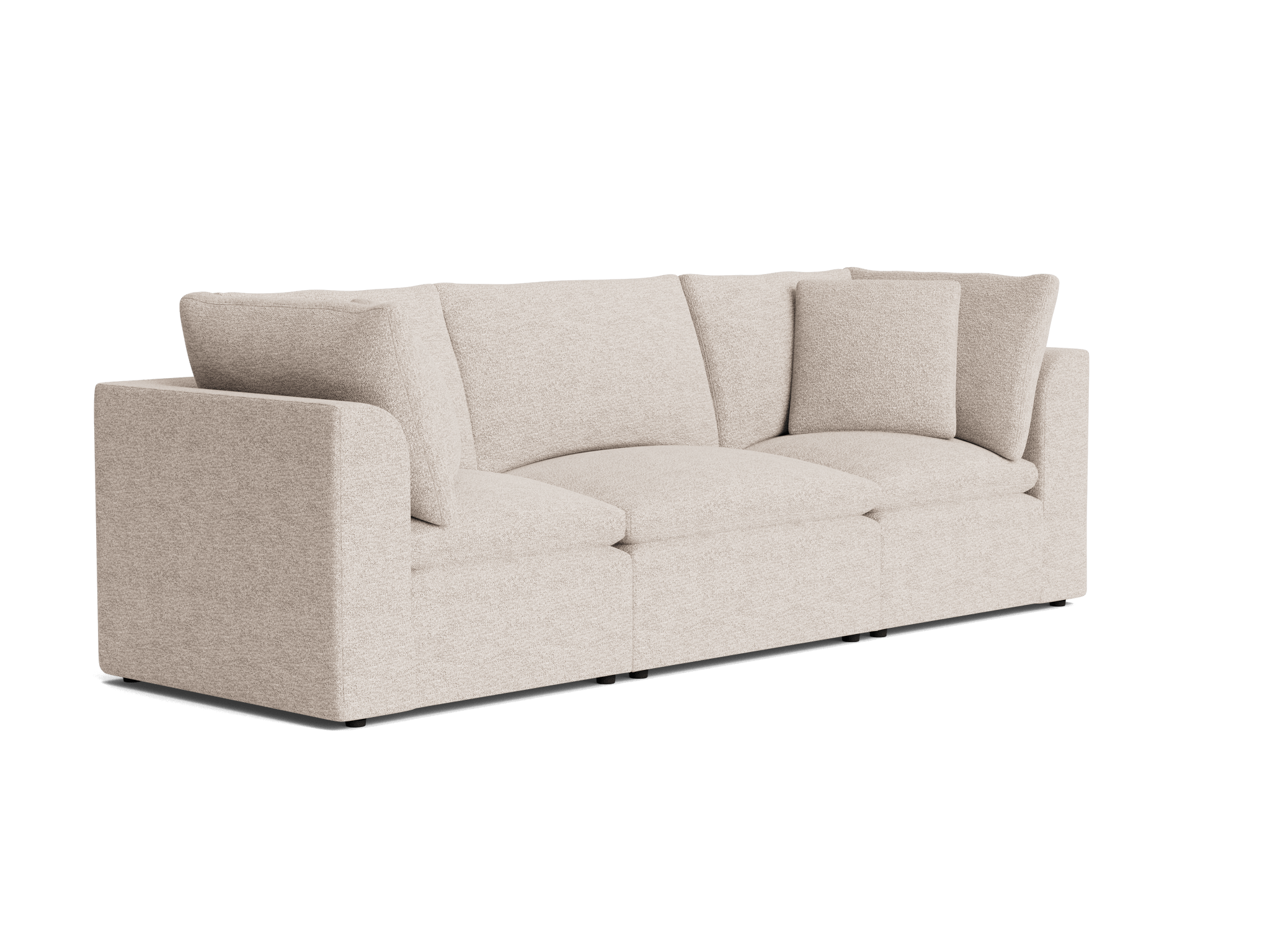 bryant petite modular sofa borough cotton