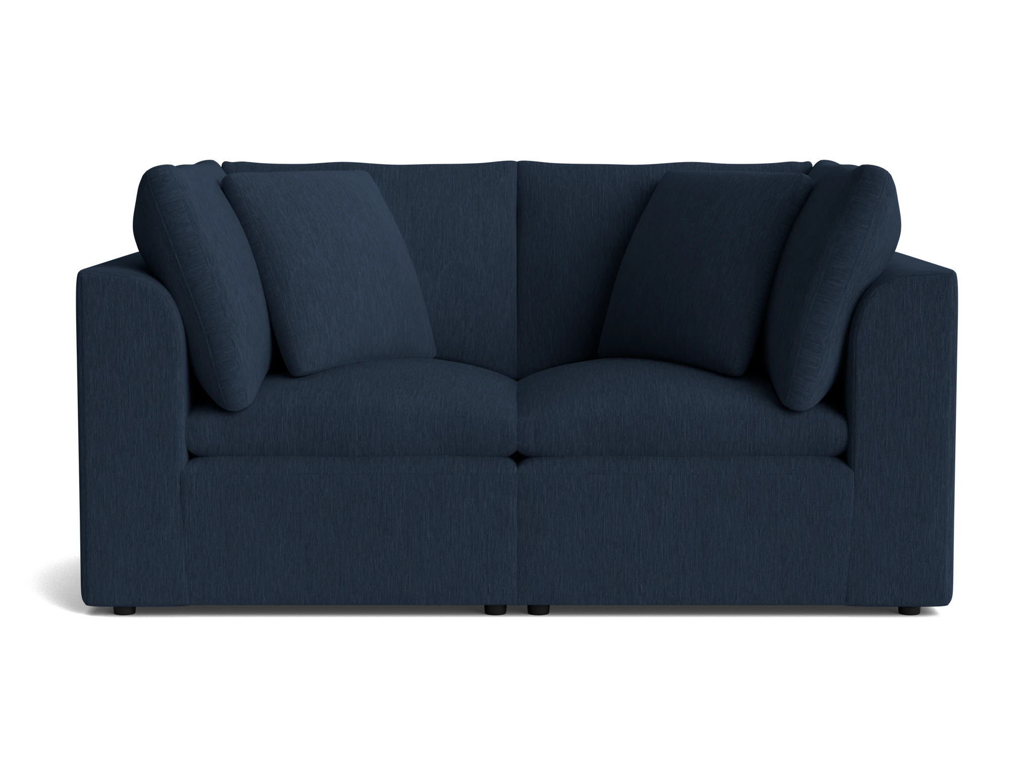 bryant petite modular loveseat bentley indigo