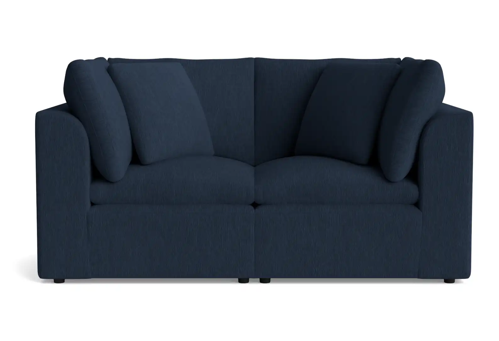 bryant petite modular loveseat bentley indigo