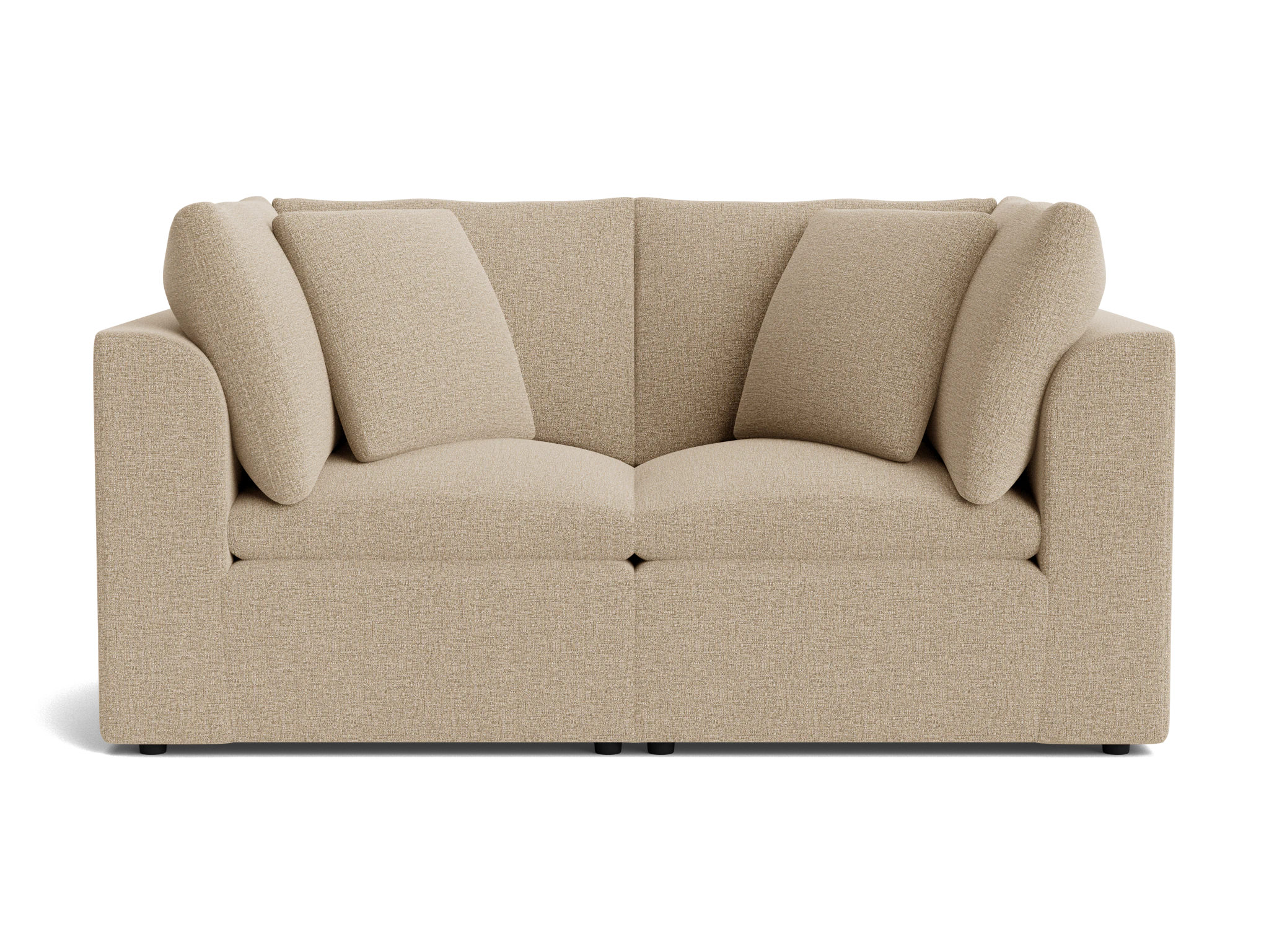 bryant petite modular loveseat cody sandstone