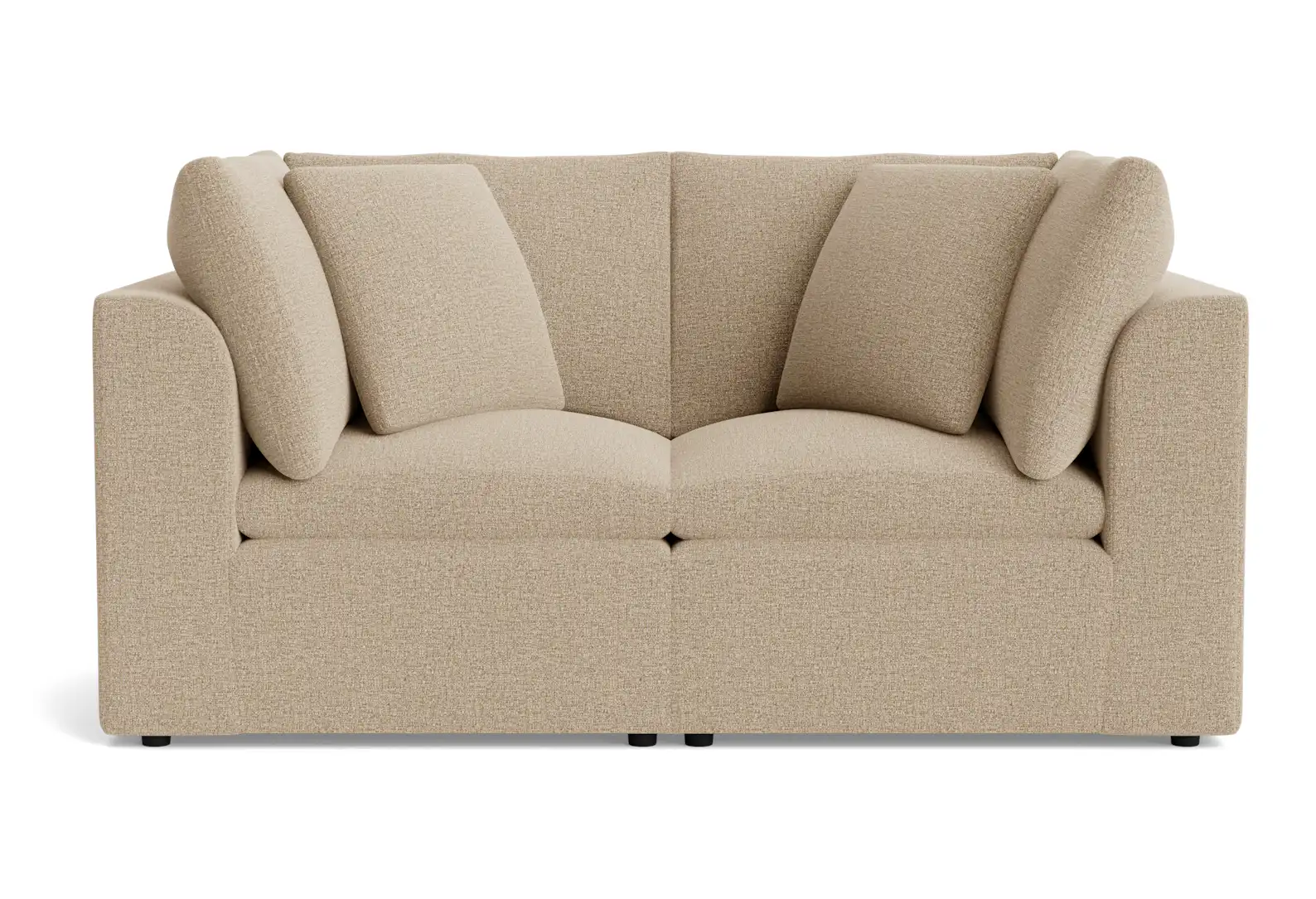 bryant petite modular loveseat cody sandstone