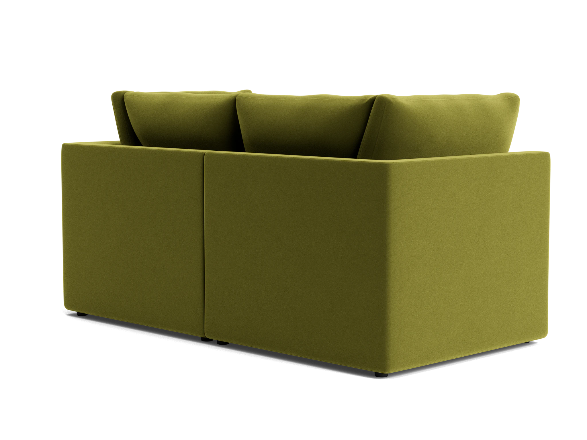 bryant petite modular loveseat royale apple