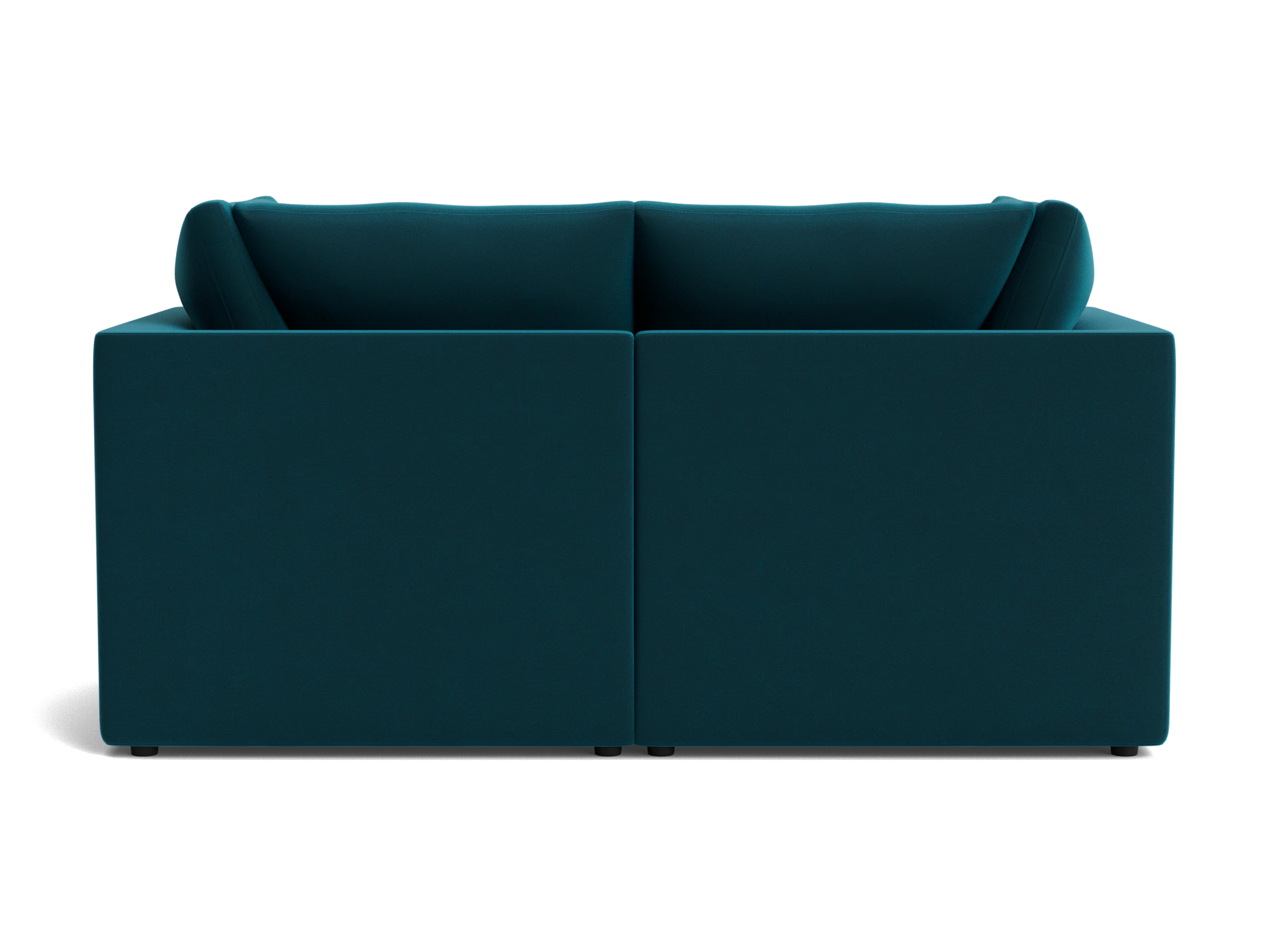 bryant petite modular loveseat royale peacock