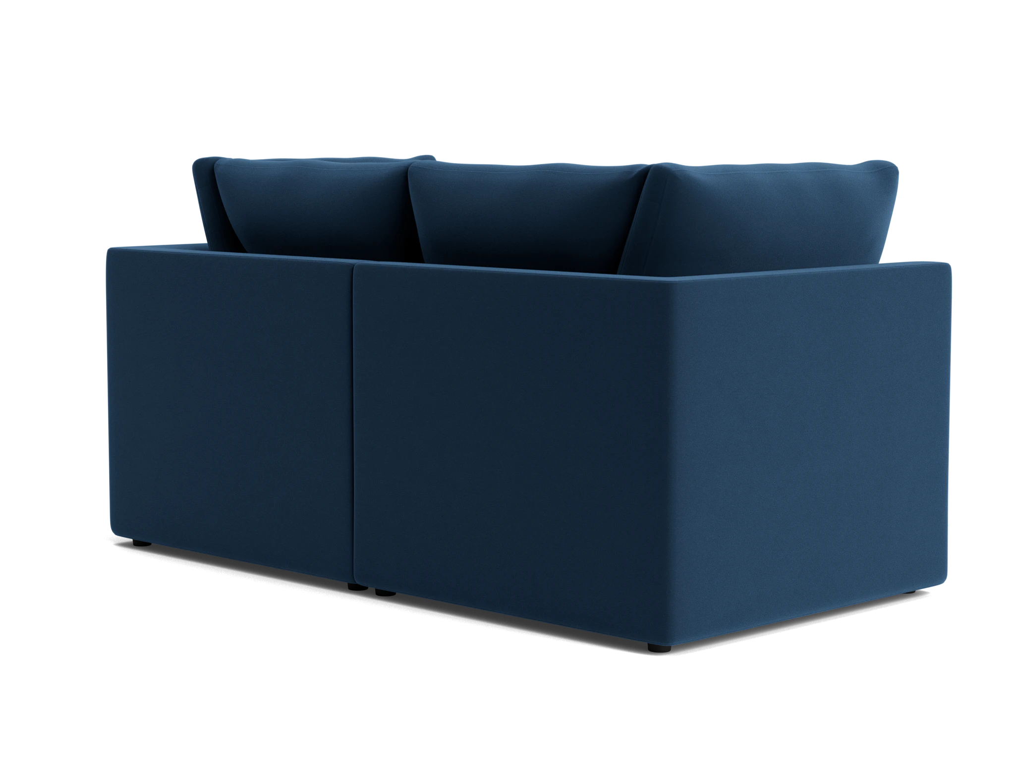 bryant petite modular loveseat royale cobalt