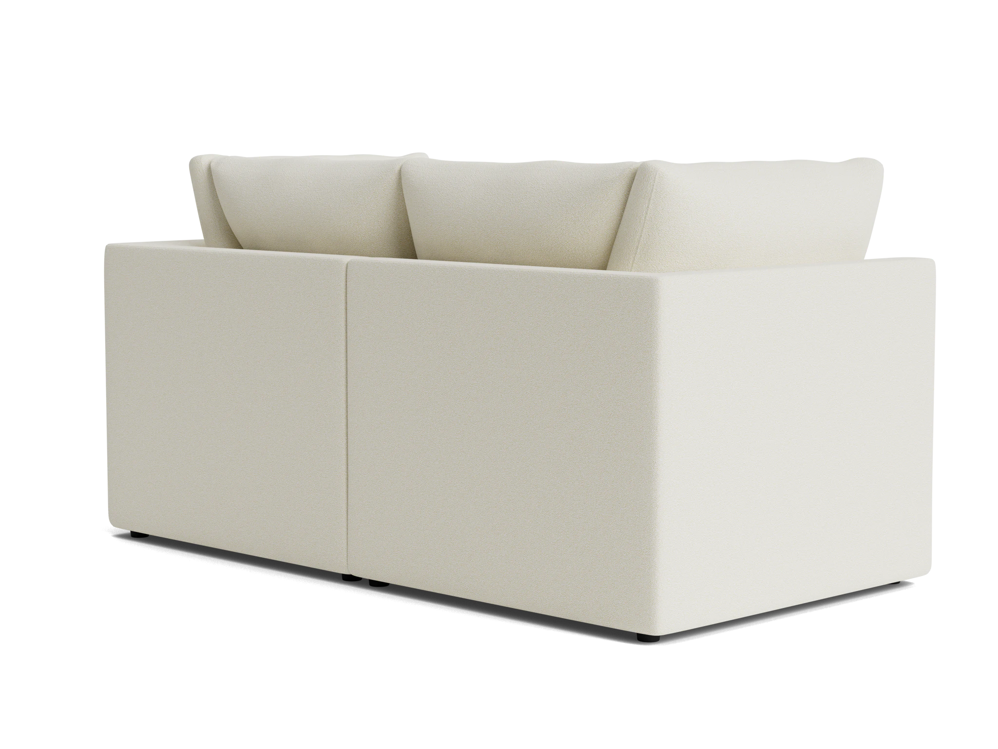 bryant petite modular loveseat tussah snow