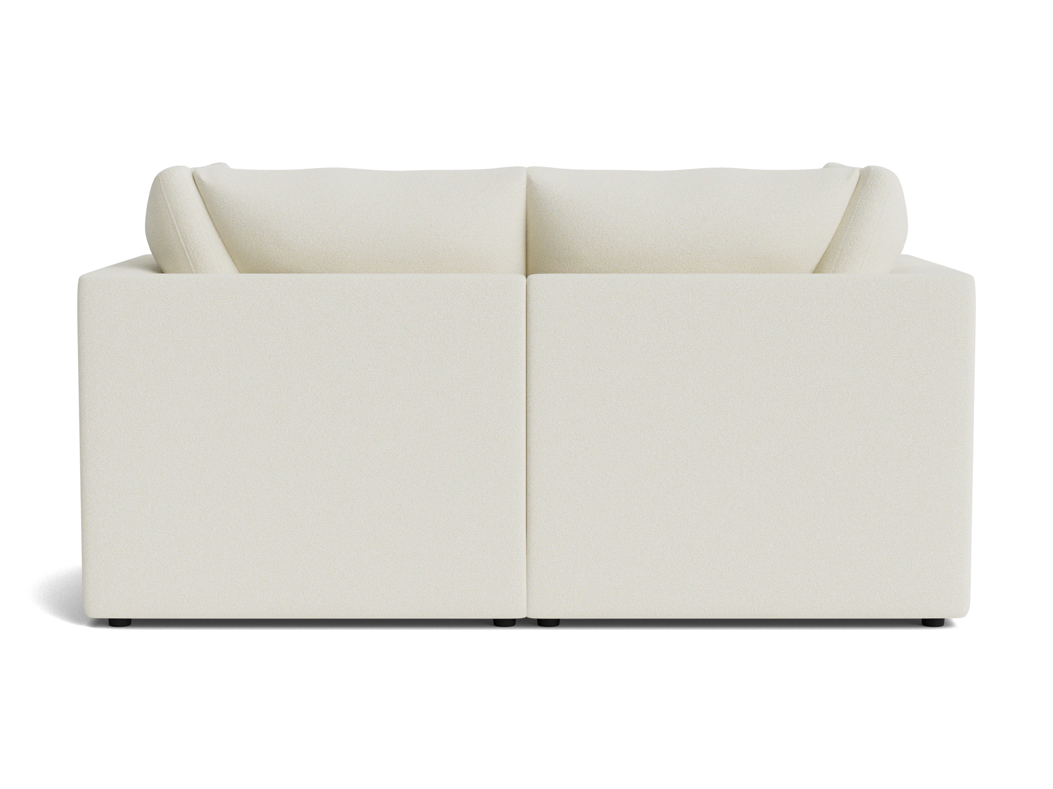 bryant petite modular loveseat tussah snow
