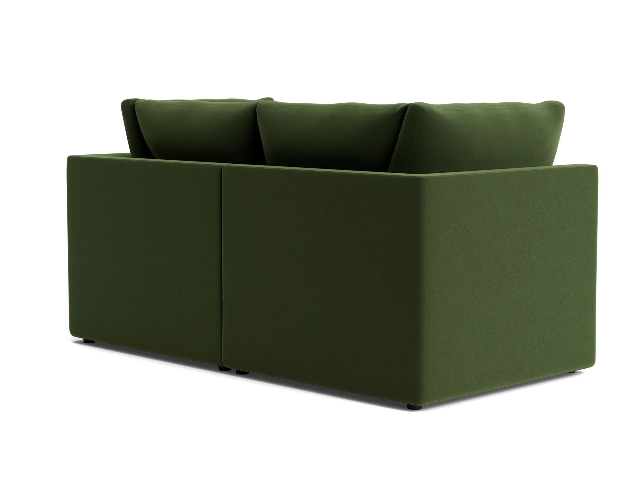 bryant petite modular loveseat royale forest