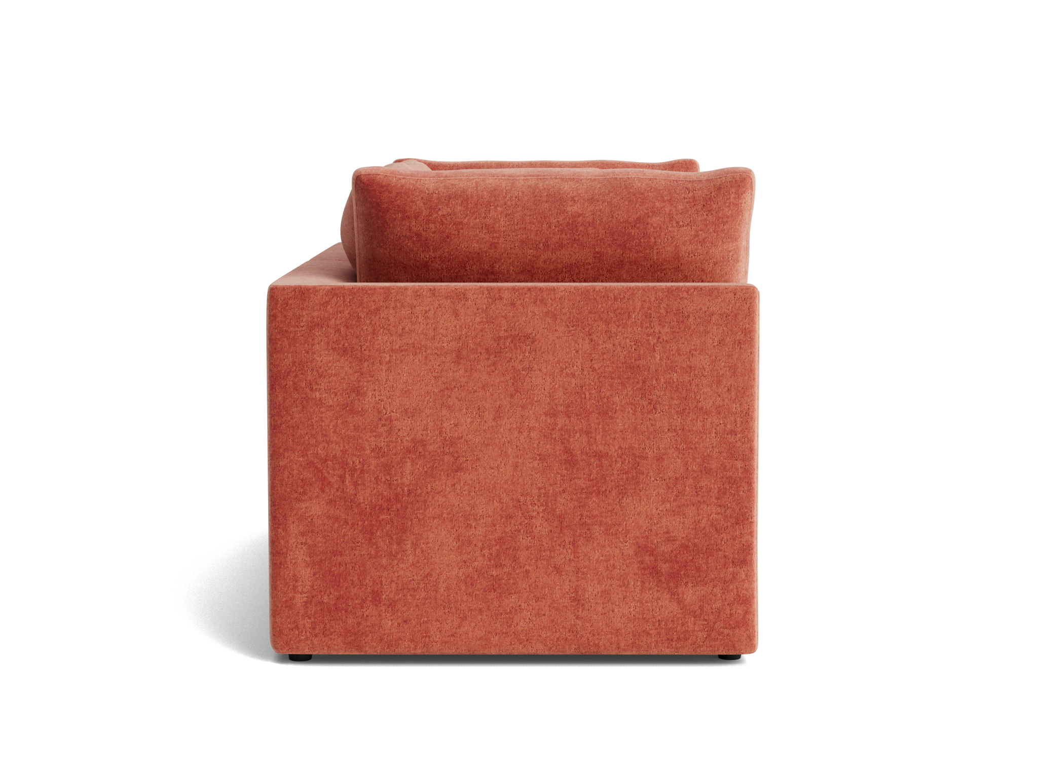 bryant petite modular loveseat plush terra rose
