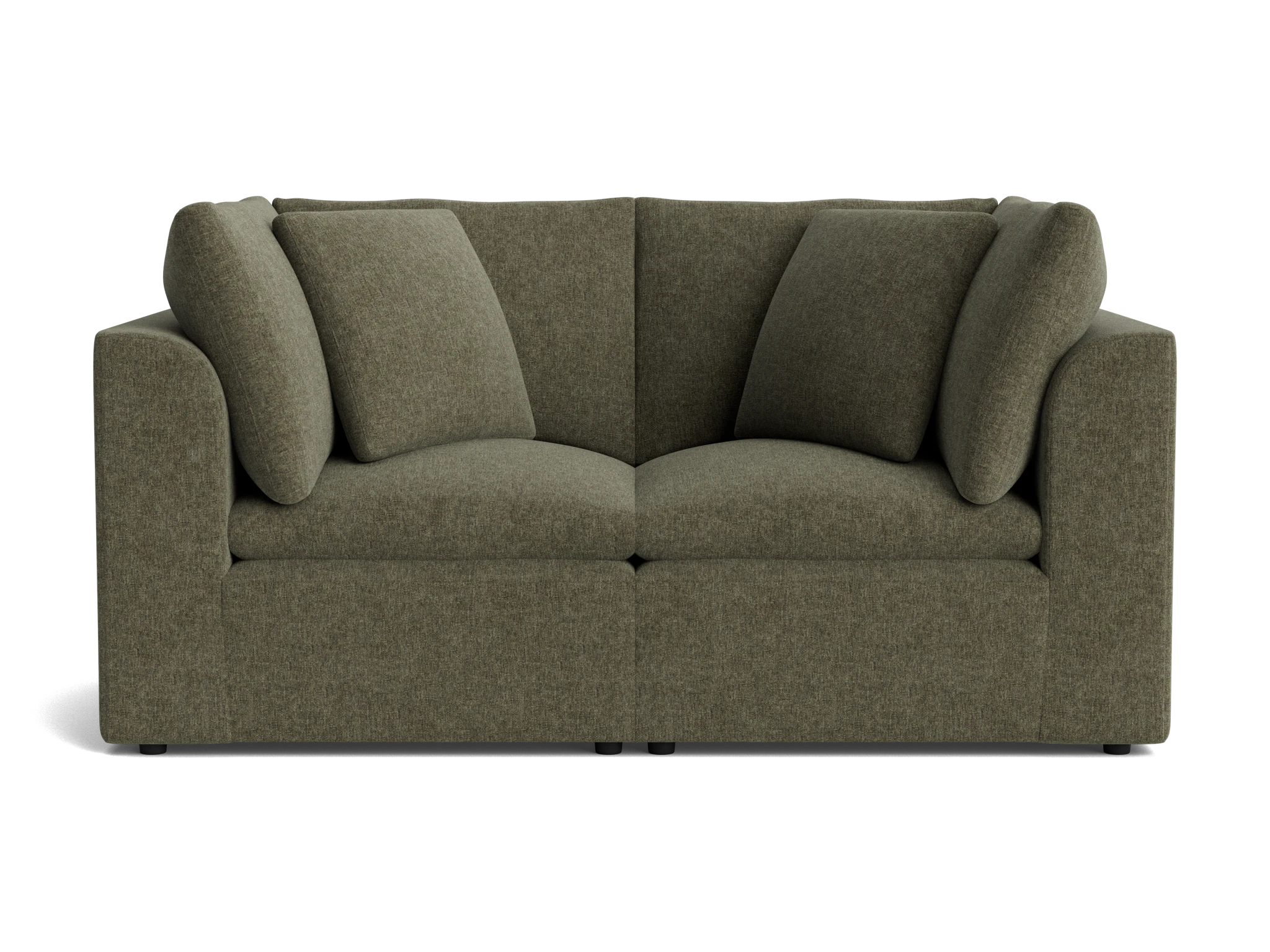 bryant petite modular loveseat kenley spruce