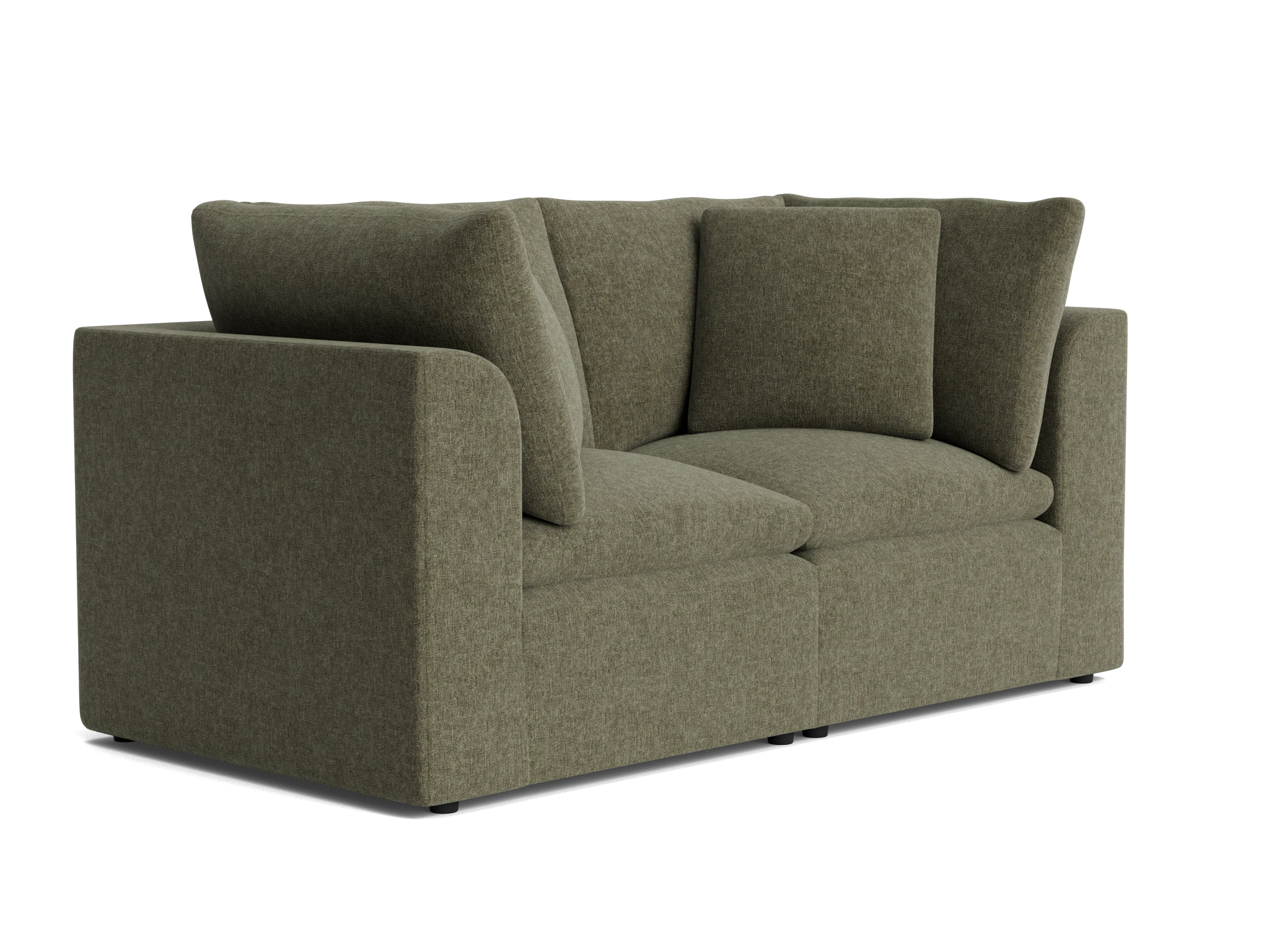 bryant petite modular loveseat kenley spruce