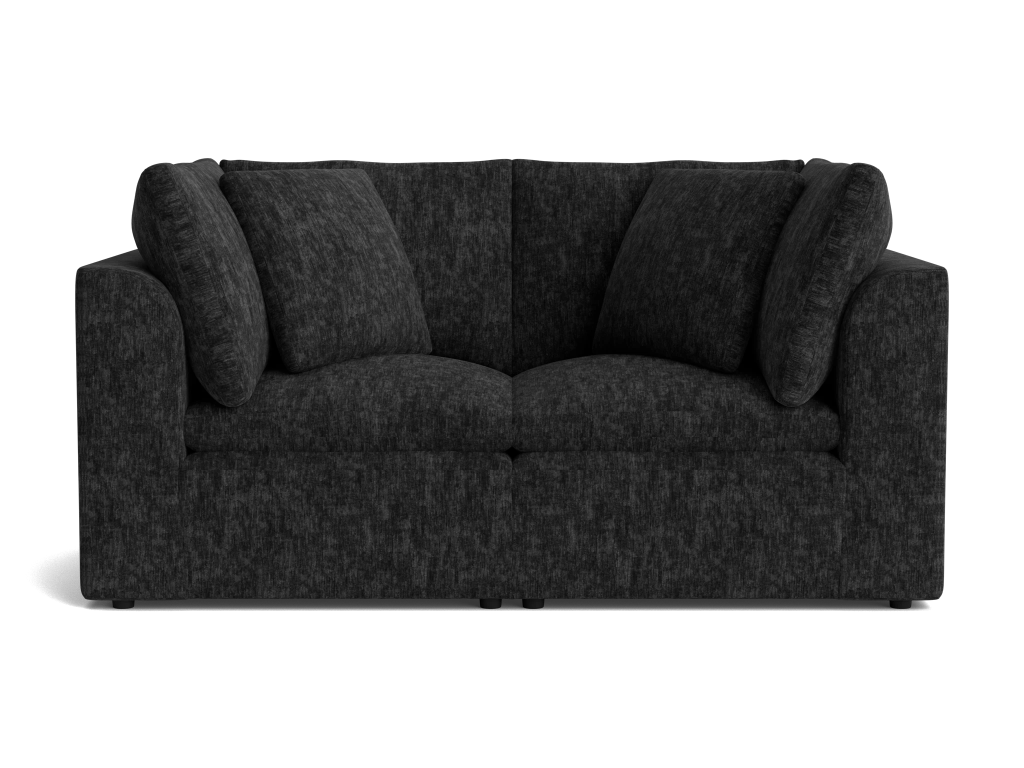 bryant petite modular loveseat crave lava rock