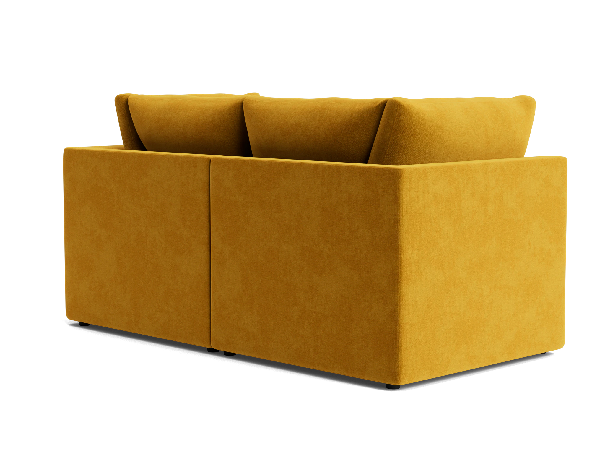 bryant petite modular loveseat harper amber gold
