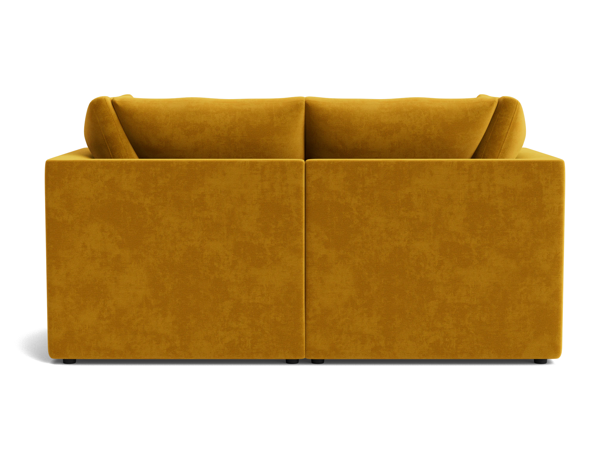 bryant petite modular loveseat harper amber gold